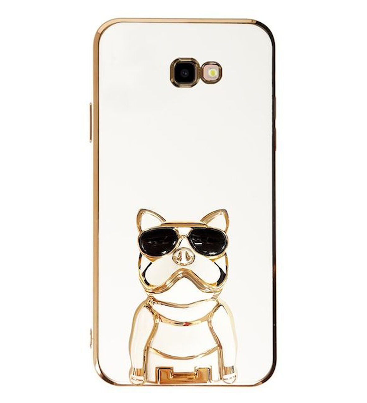 Smcase Samsung Galaxy J7 Prime Kılıf Standlı Kamera Korumalı Bulldog Silikon