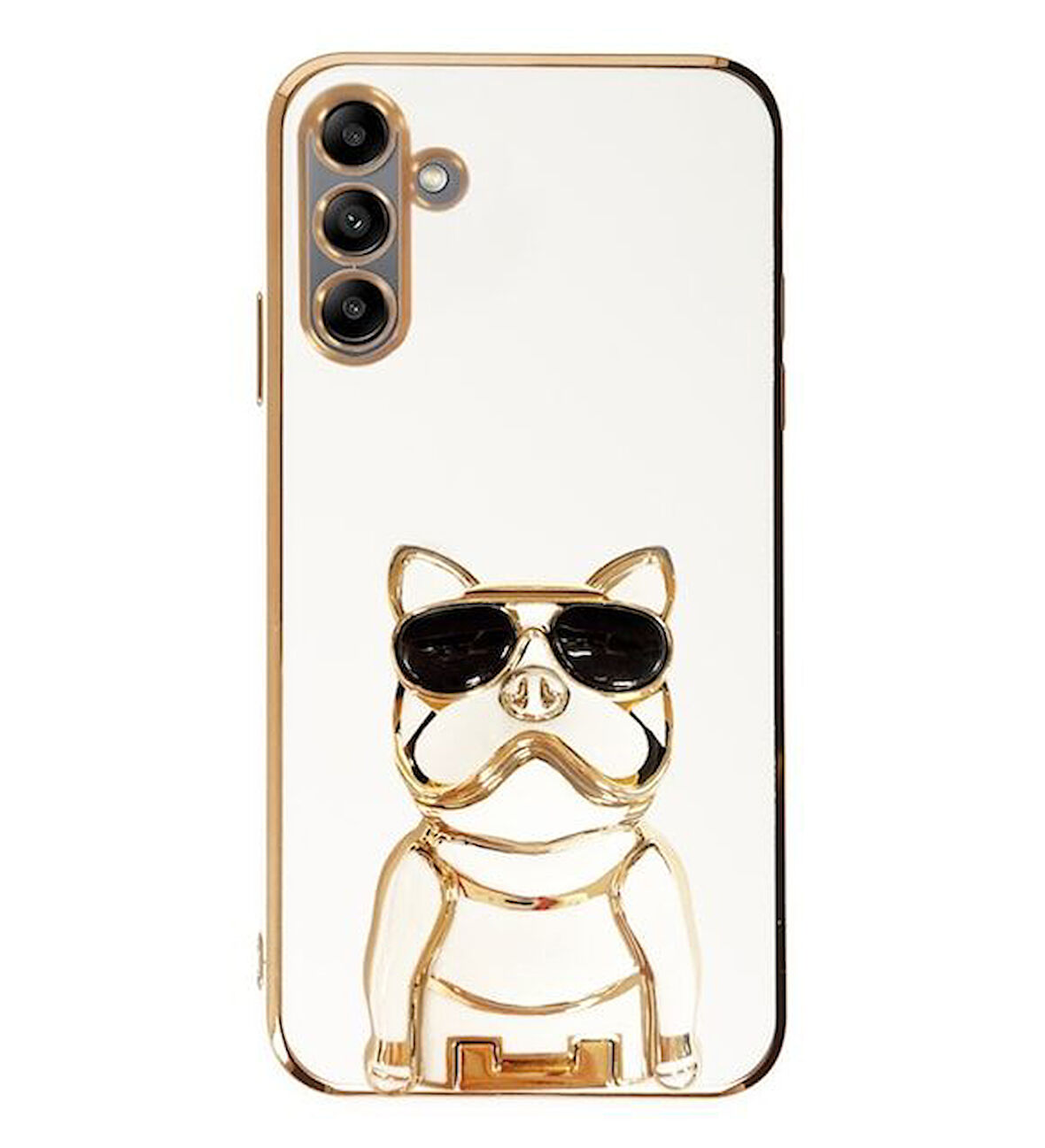 Smcase Samsung Galaxy A04S Kılıf Standlı Kamera Korumalı Bulldog Silikon