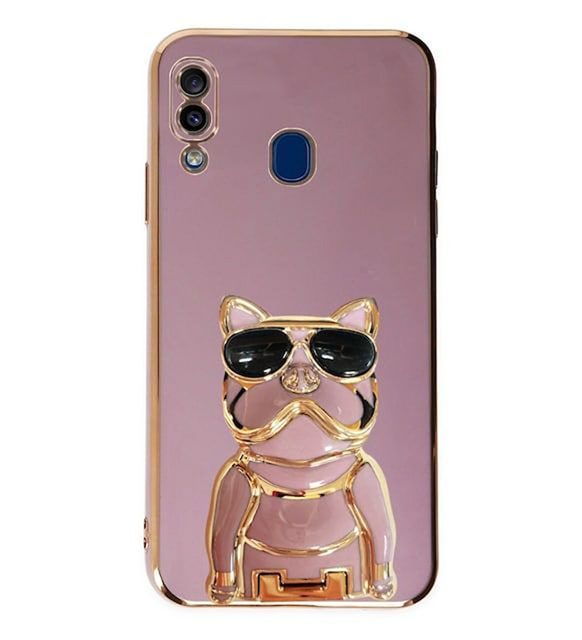 Smcase Samsung Galaxy A20 Kılıf Standlı Kamera Korumalı Bulldog Silikon