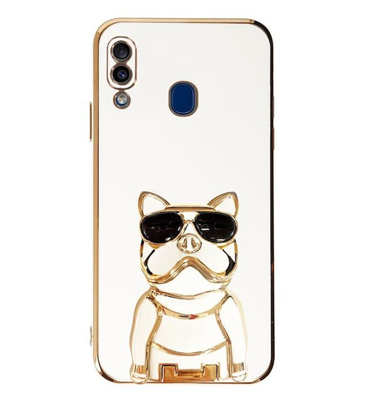Smcase Samsung Galaxy A20 Kılıf Standlı Kamera Korumalı Bulldog Silikon