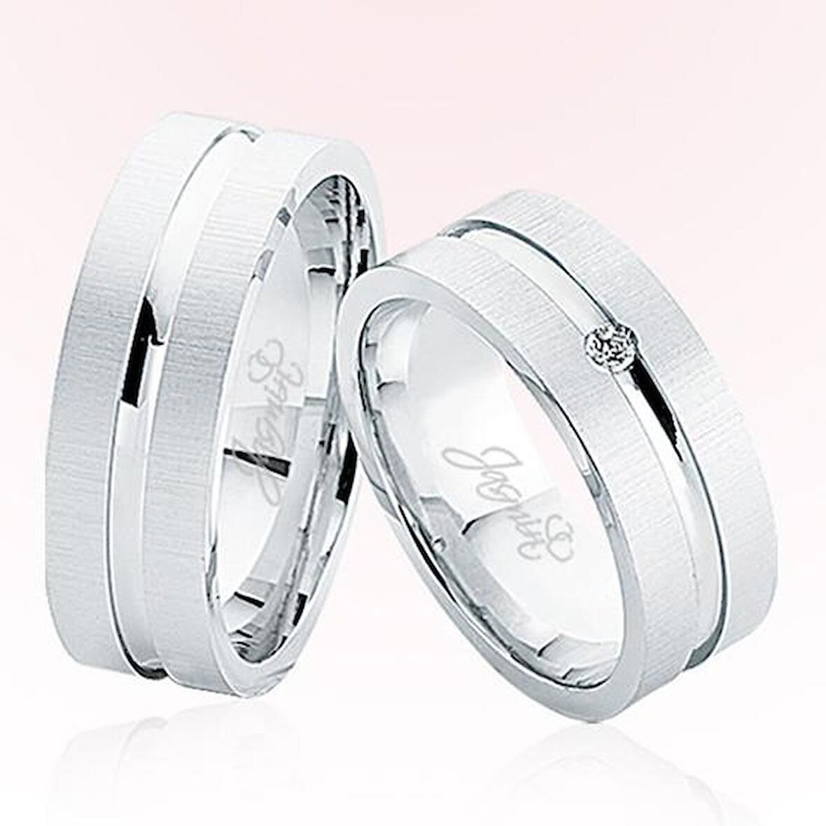 Beyaz Altın Alyans 5507