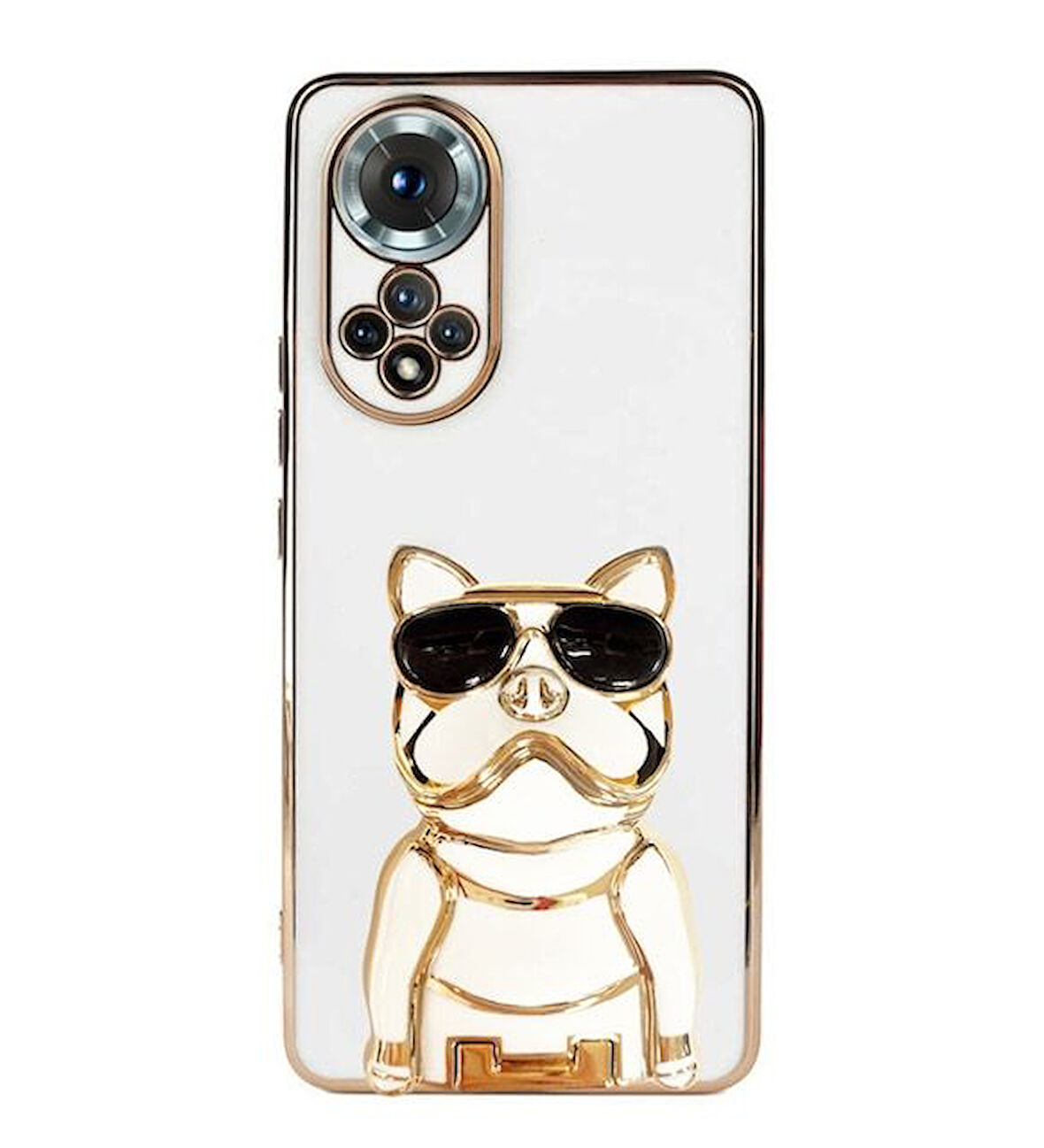Smcase Huawei Nova 9 Kılıf Standlı Kamera Korumalı Bulldog Silikon
