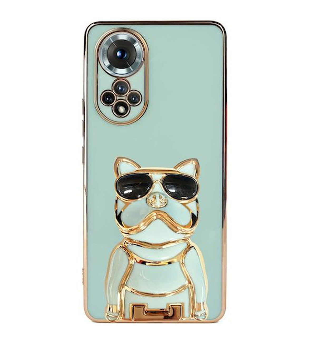 Smcase Huawei Nova 9 Kılıf Standlı Kamera Korumalı Bulldog Silikon