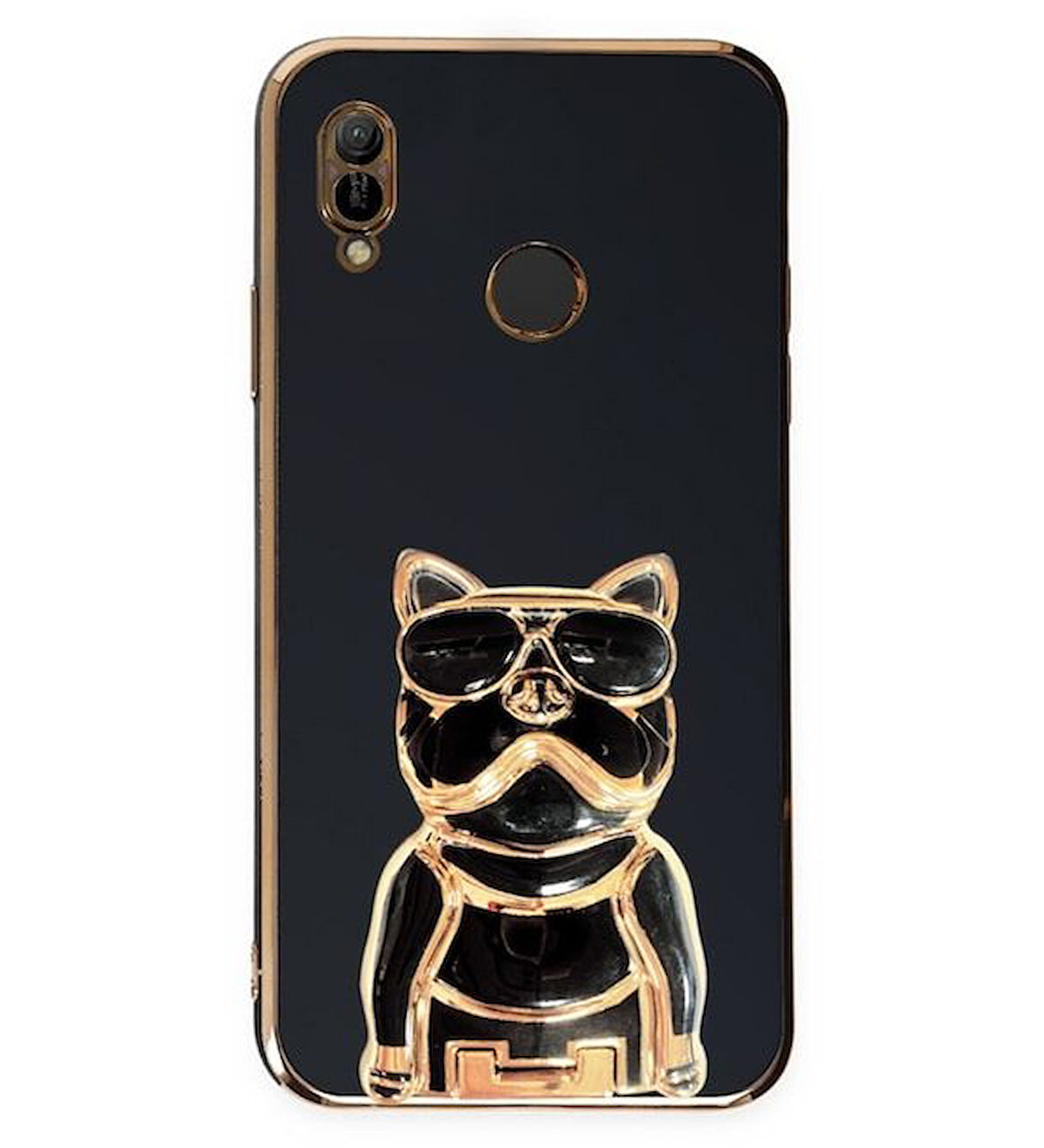 Smcase Huawei Y6 2019 Kılıf Standlı Kamera Korumalı Bulldog Silikon
