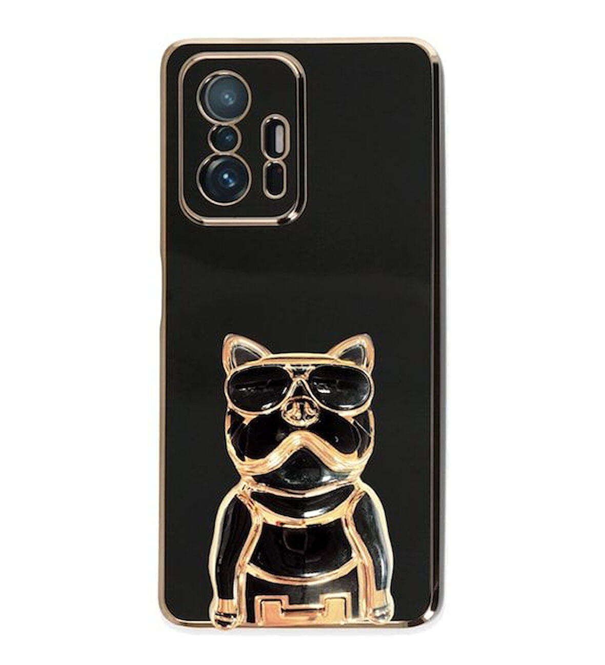 Smcase Xiaomi Mi 11T Pro 5G Kılıf Standlı Kamera Korumalı Bulldog Silikon