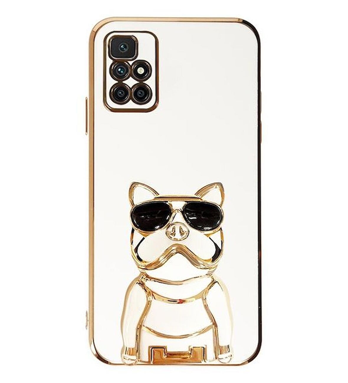 Smcase Xiaomi Redmi 10 Kılıf Standlı Kamera Korumalı Bulldog Silikon
