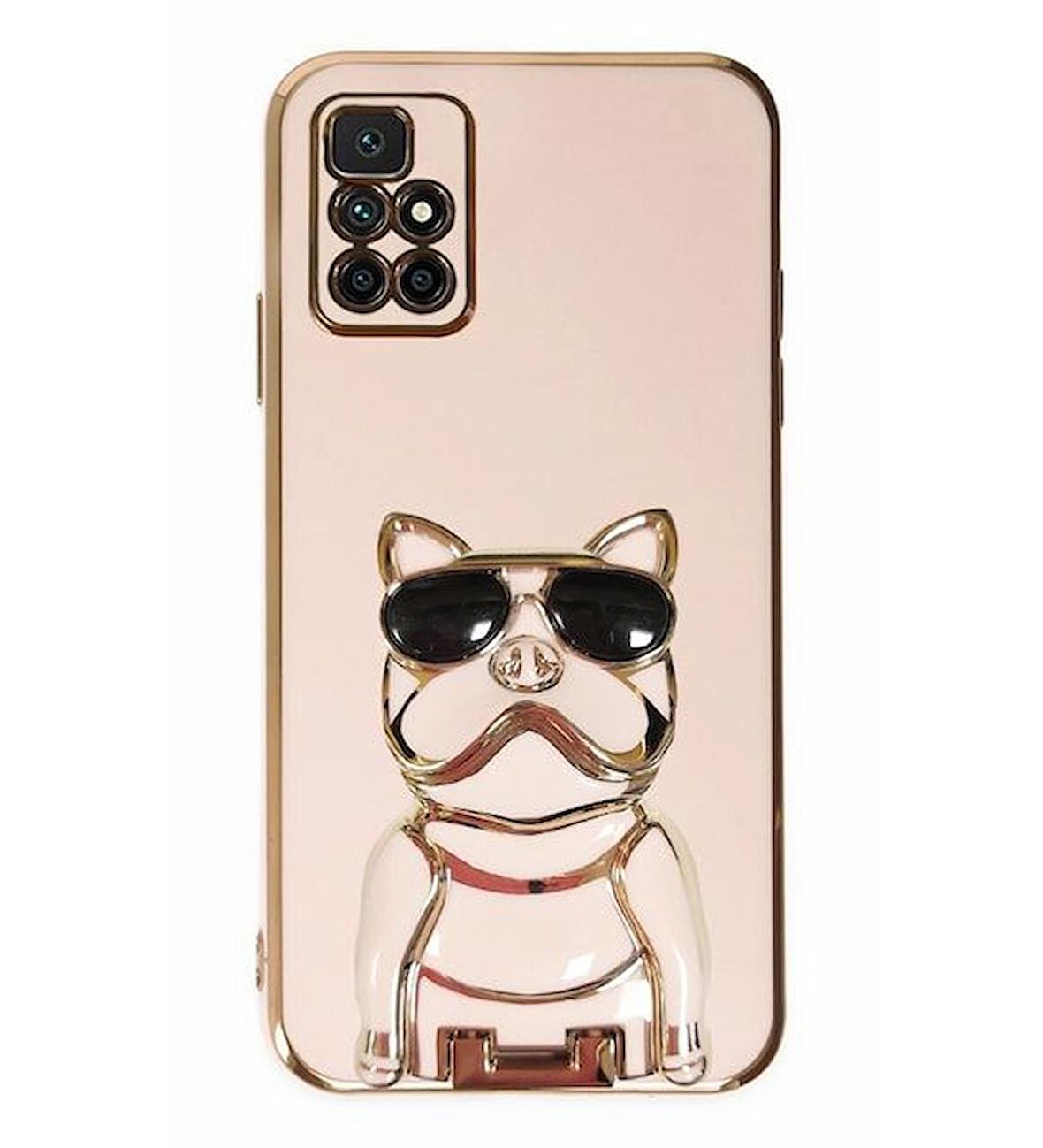 Smcase Xiaomi Redmi 10 2022 Kılıf Standlı Kamera Korumalı Bulldog Silikon