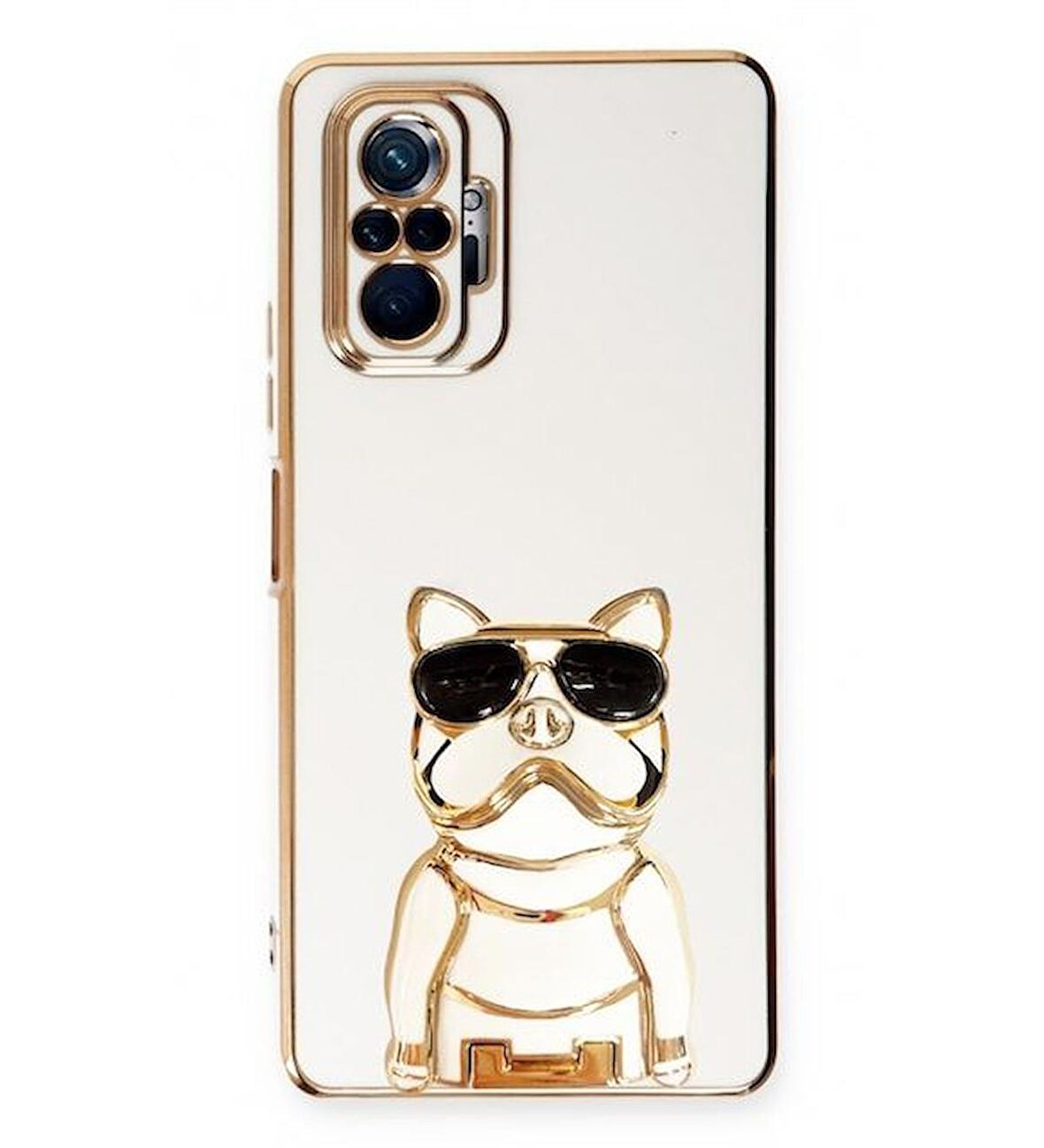 Smcase Xiaomi Redmi Note 10 Pro Kılıf Standlı Kamera Korumalı Bulldog Silikon