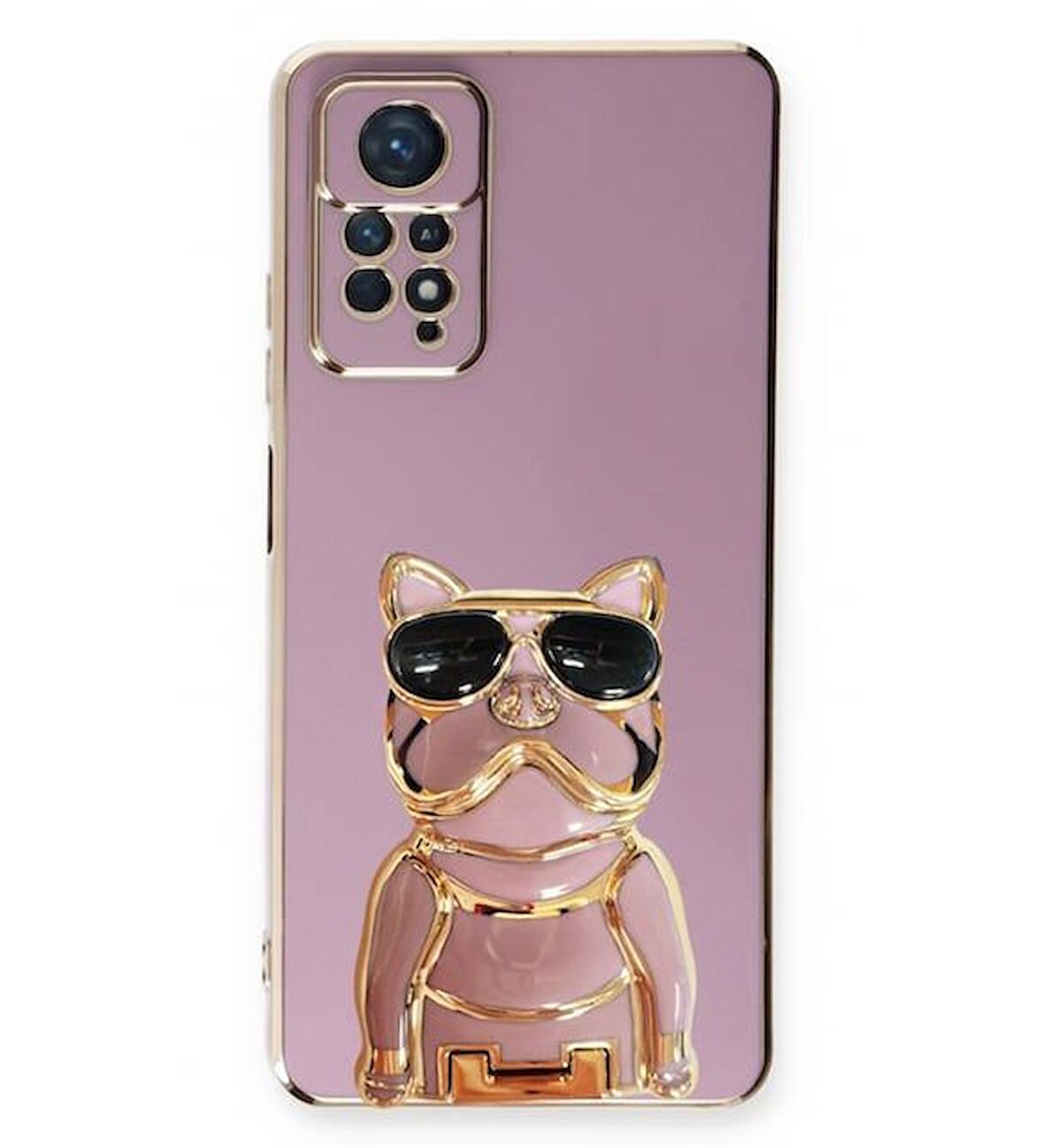 Smcase Xiaomi Redmi Note 11S Kılıf Standlı Kamera Korumalı Bulldog Silikon