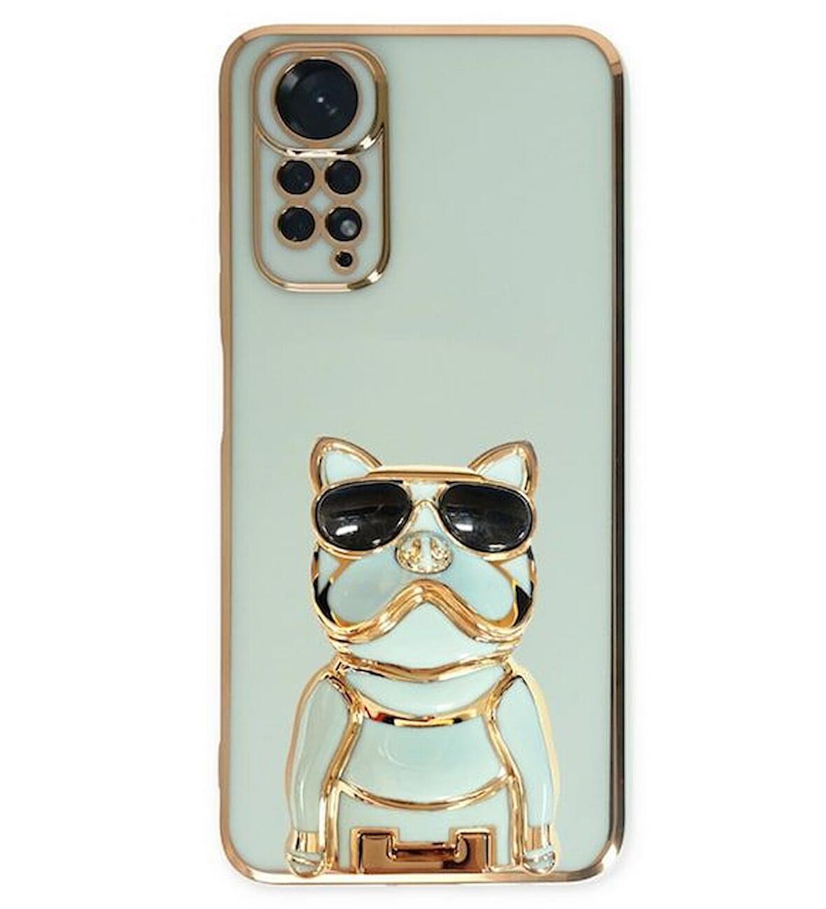 Smcase Xiaomi Redmi Note 11S Global Kılıf Standlı Kamera Korumalı Bulldog Silikon