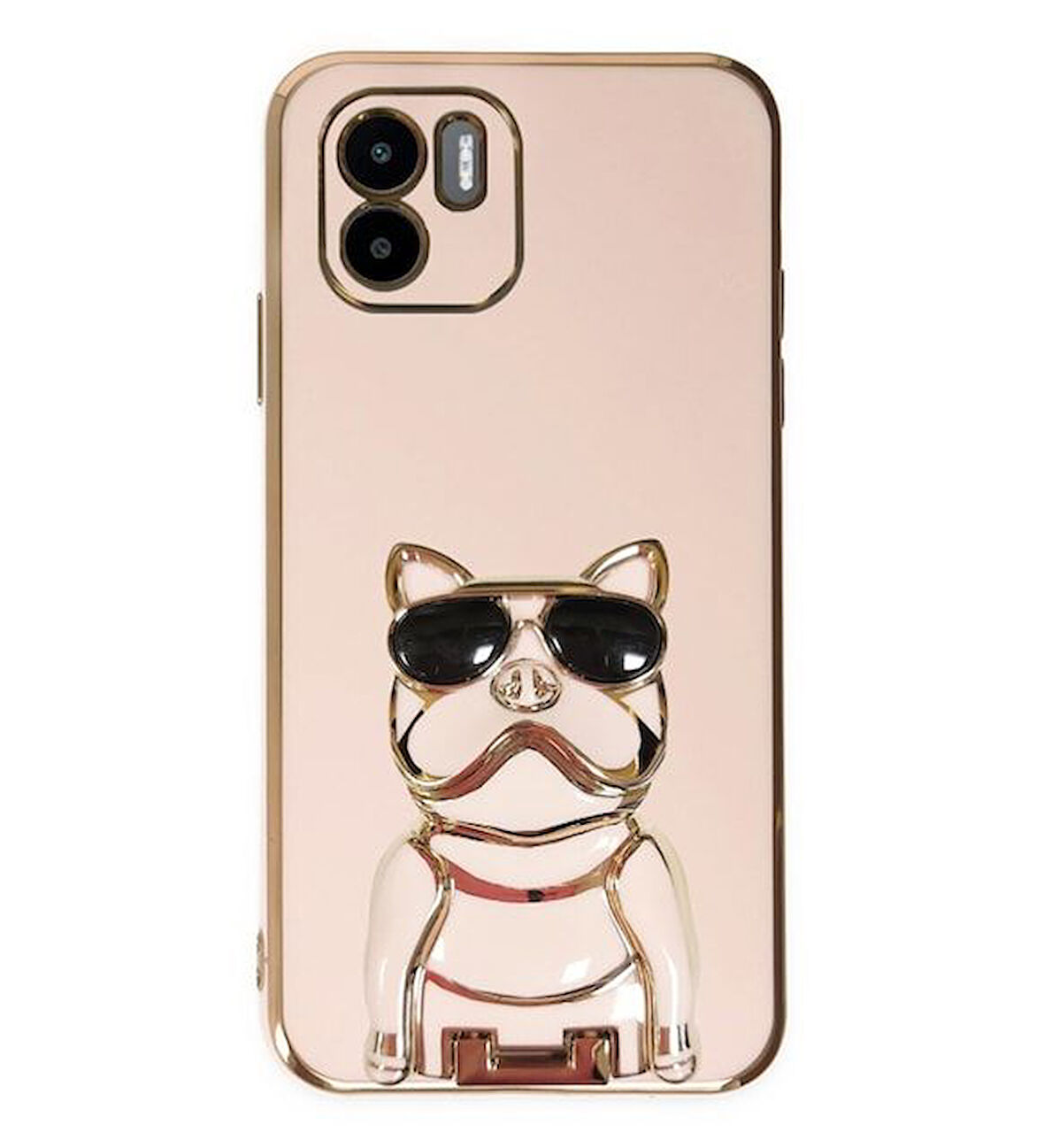 Smcase Xiaomi Redmi A1 Kılıf Standlı Kamera Korumalı Bulldog Silikon
