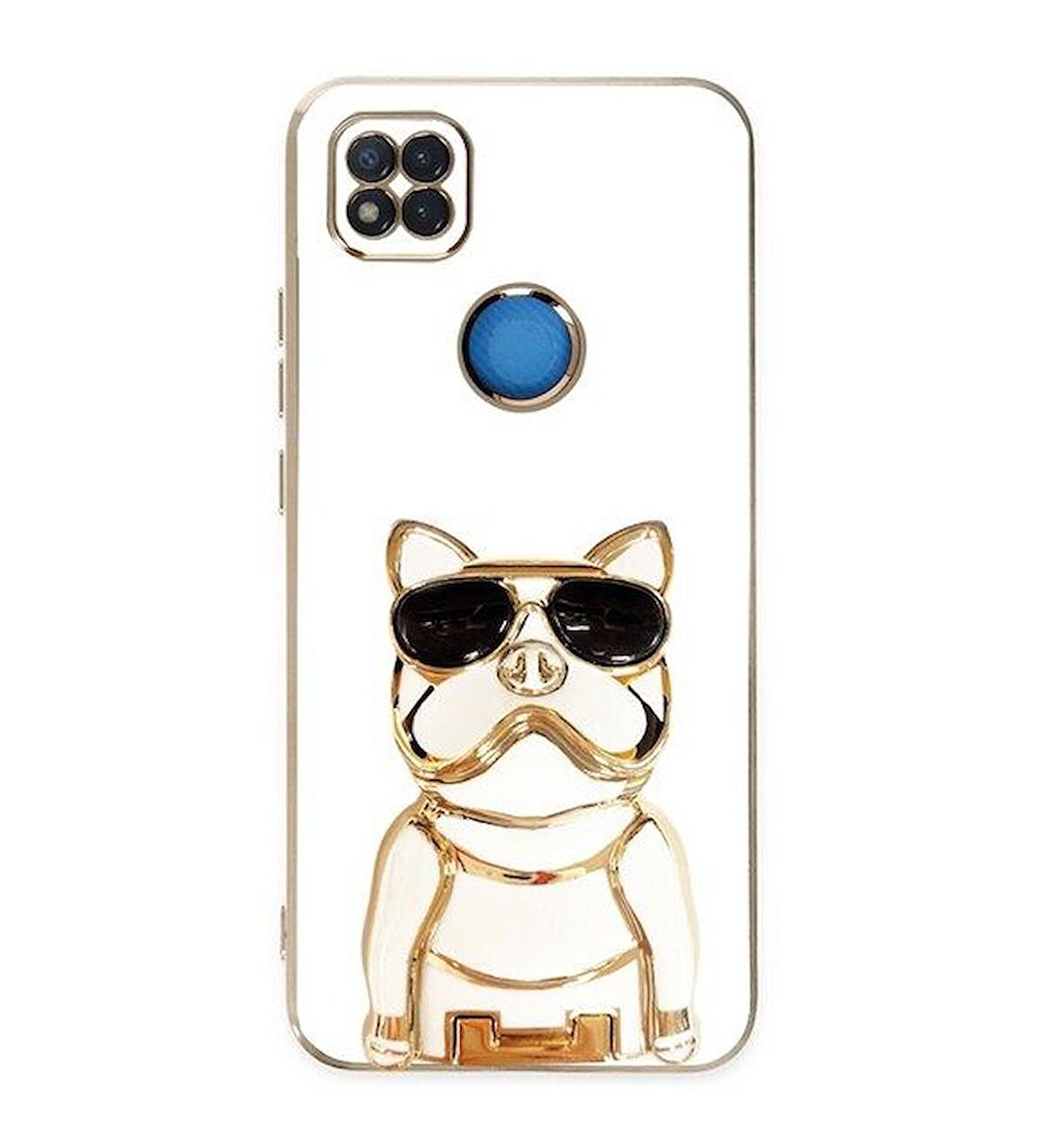 Smcase Xiaomi Redmi 9c Kılıf Standlı Kamera Korumalı Bulldog Silikon