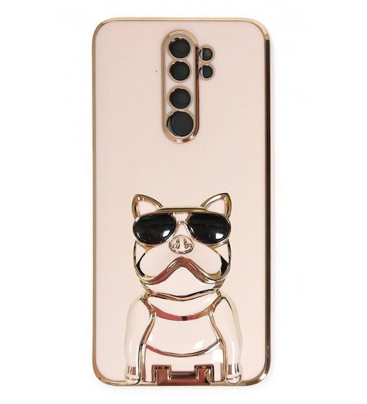 Smcase Xiaomi Redmi Note 8 Pro Kılıf Standlı Kamera Korumalı Bulldog Silikon