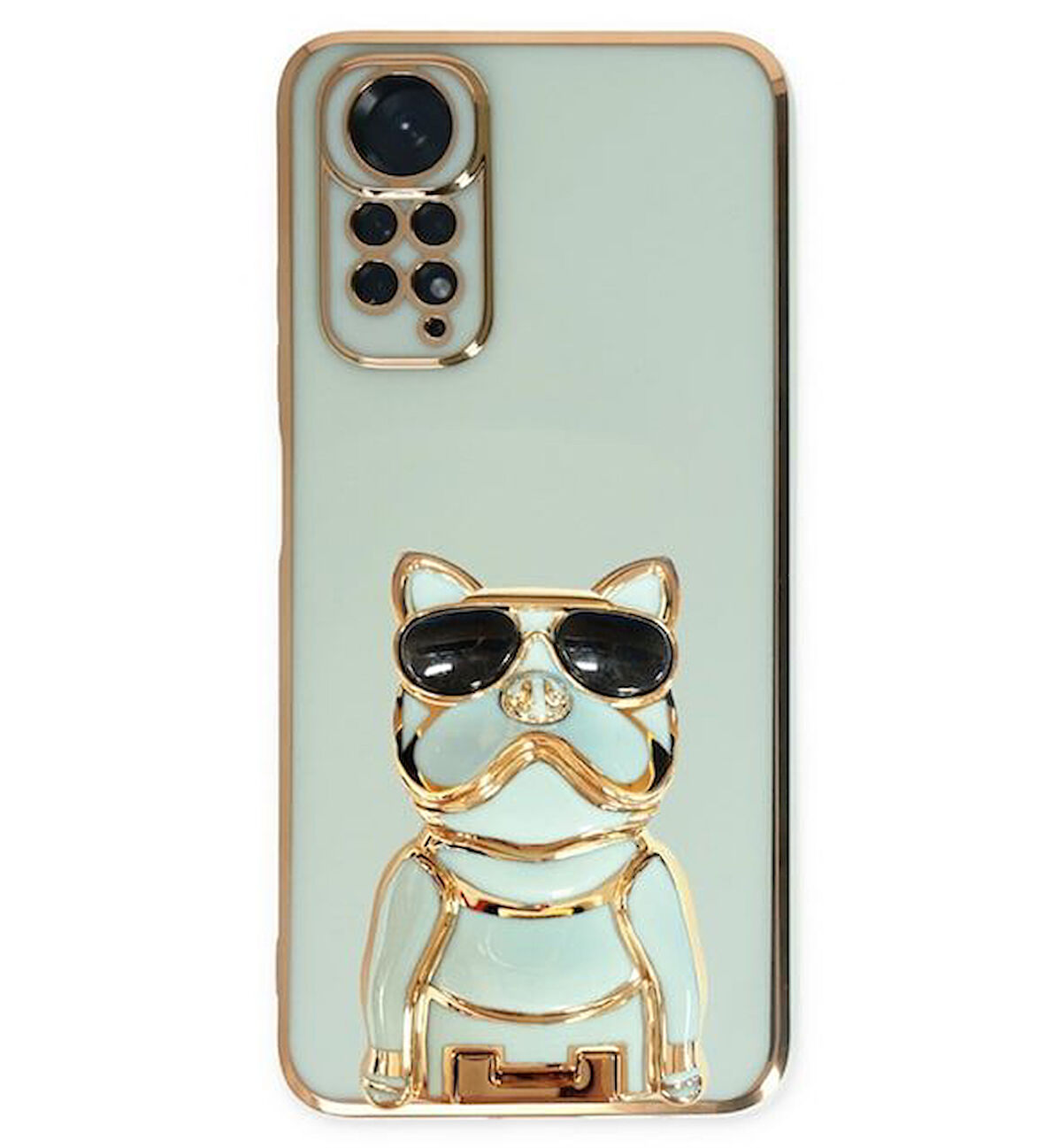 Smcase Xiaomi Redmi Note 12S Kılıf Standlı Kamera Korumalı Bulldog Silikon