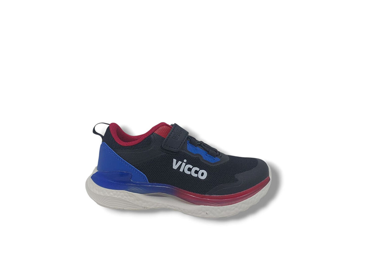 Vicco Yancy Çocuk Siyah - Saks Mavi Spor Ayakkabı