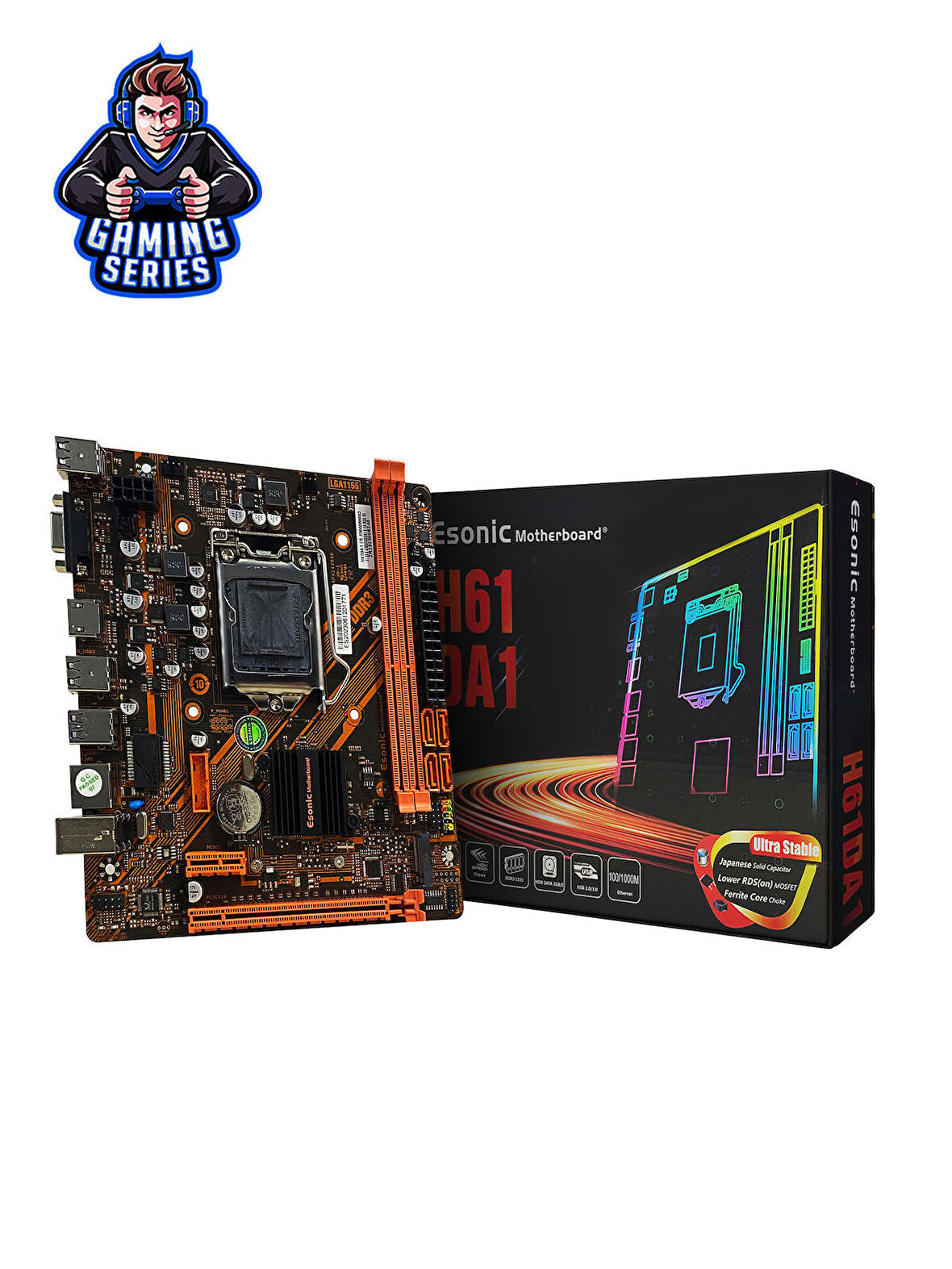 ESONIC H61DA1 LGA1155 2-3. NESİL DDR3 HDMI VGA M.2 mATX ANAKART