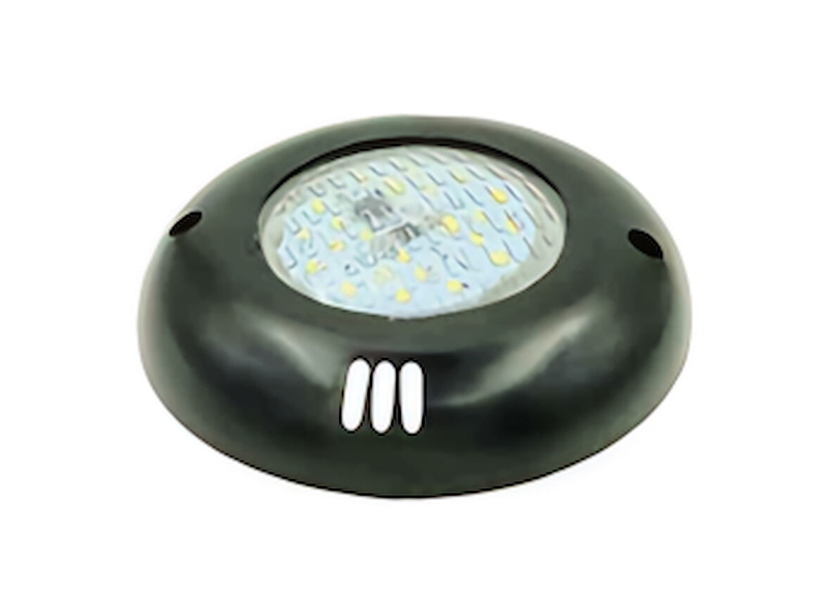 Cometepool Siyah Çerçeve Mini 13cm Beyaz Işık SMD Led Havuz Sıva Üstü Aydınlatma Lambası 6W-ToptancıyızBiz