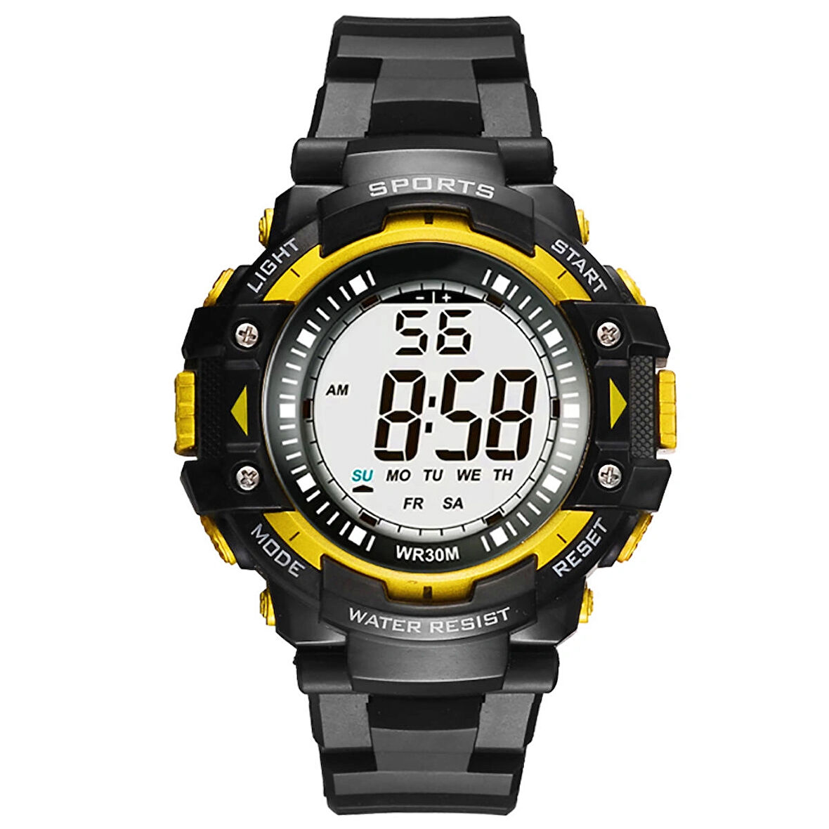 Su Geçirmez Dijital Spor Genç Çocuk Kol Saati Alarm Kronometre Takvim 3ATM CHR1143