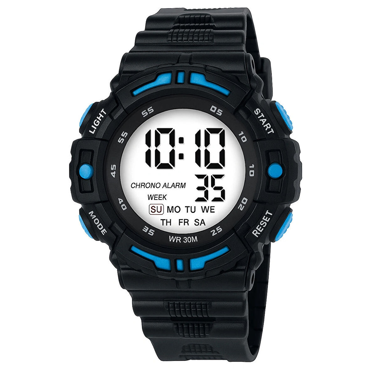 Su Geçirmez Dijital Spor Genç Çocuk Kol Saati Alarm Kronometre Takvim 3ATM CHR1144