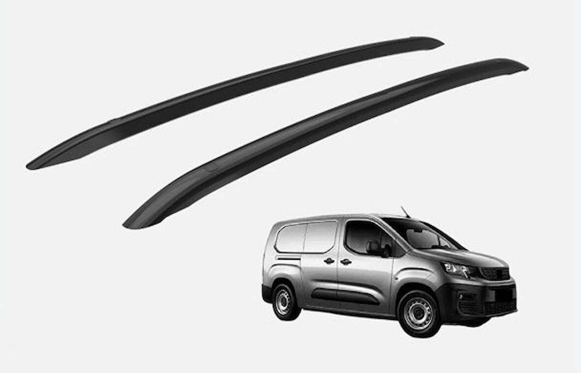 Peugeot Rifter 2019+ Uyumlu Tavana Yapışık Siyah Tavan Çıtası