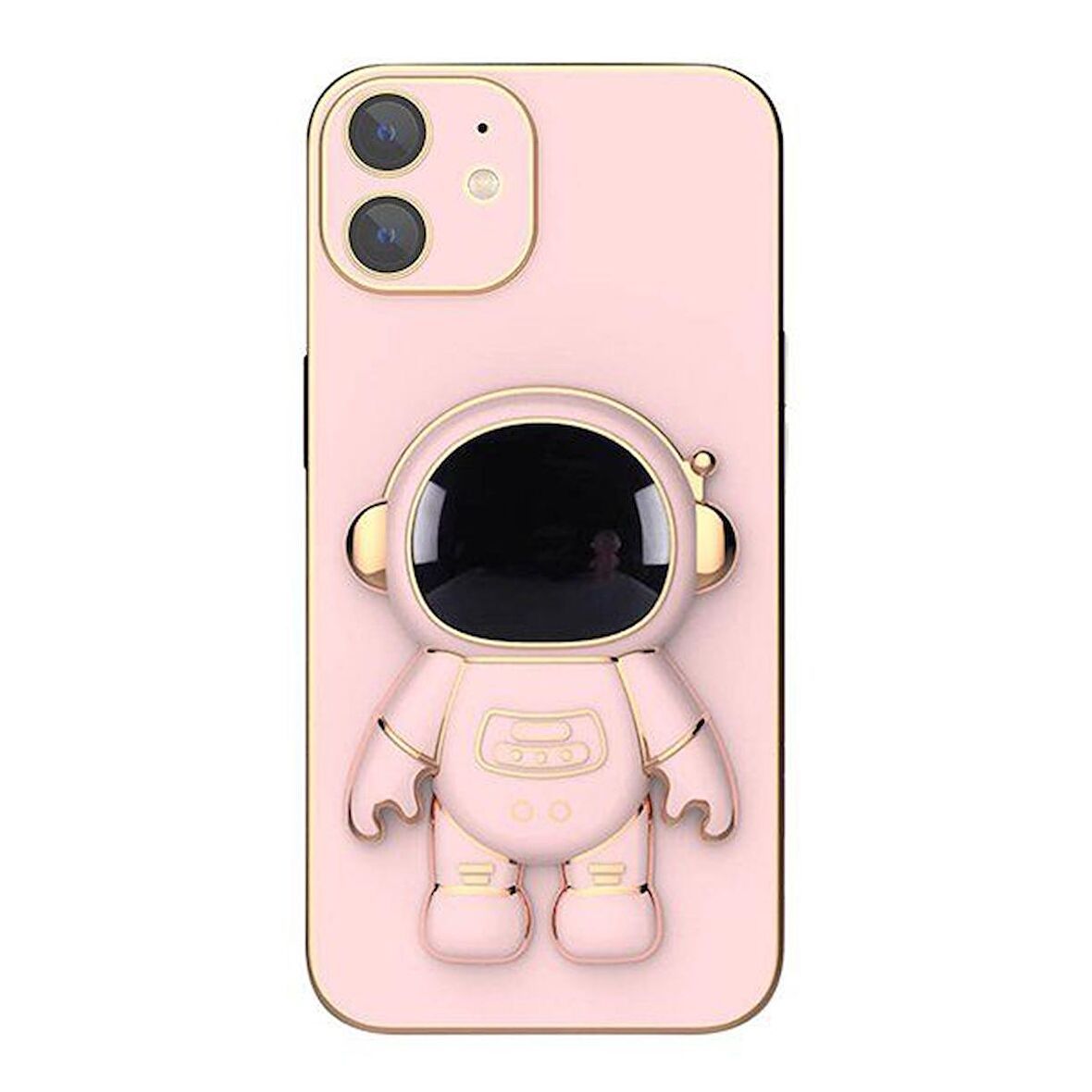 Smcase Apple iPhone 11 Kılıf Standlı Kamera Korumalı Astronot Silikon
