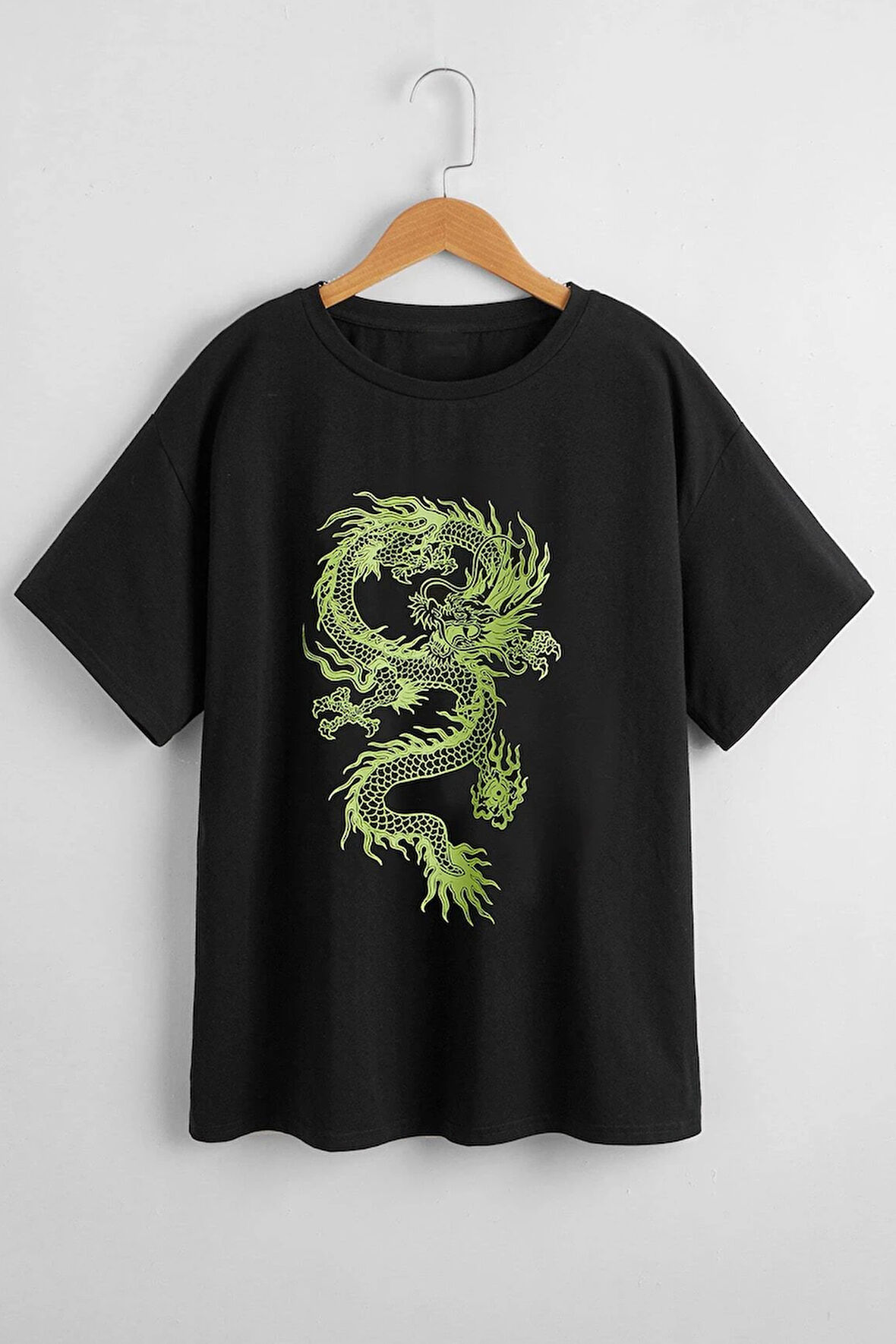 Uyguntarz Çocuk Green Dragon Pamuklu Tshirt