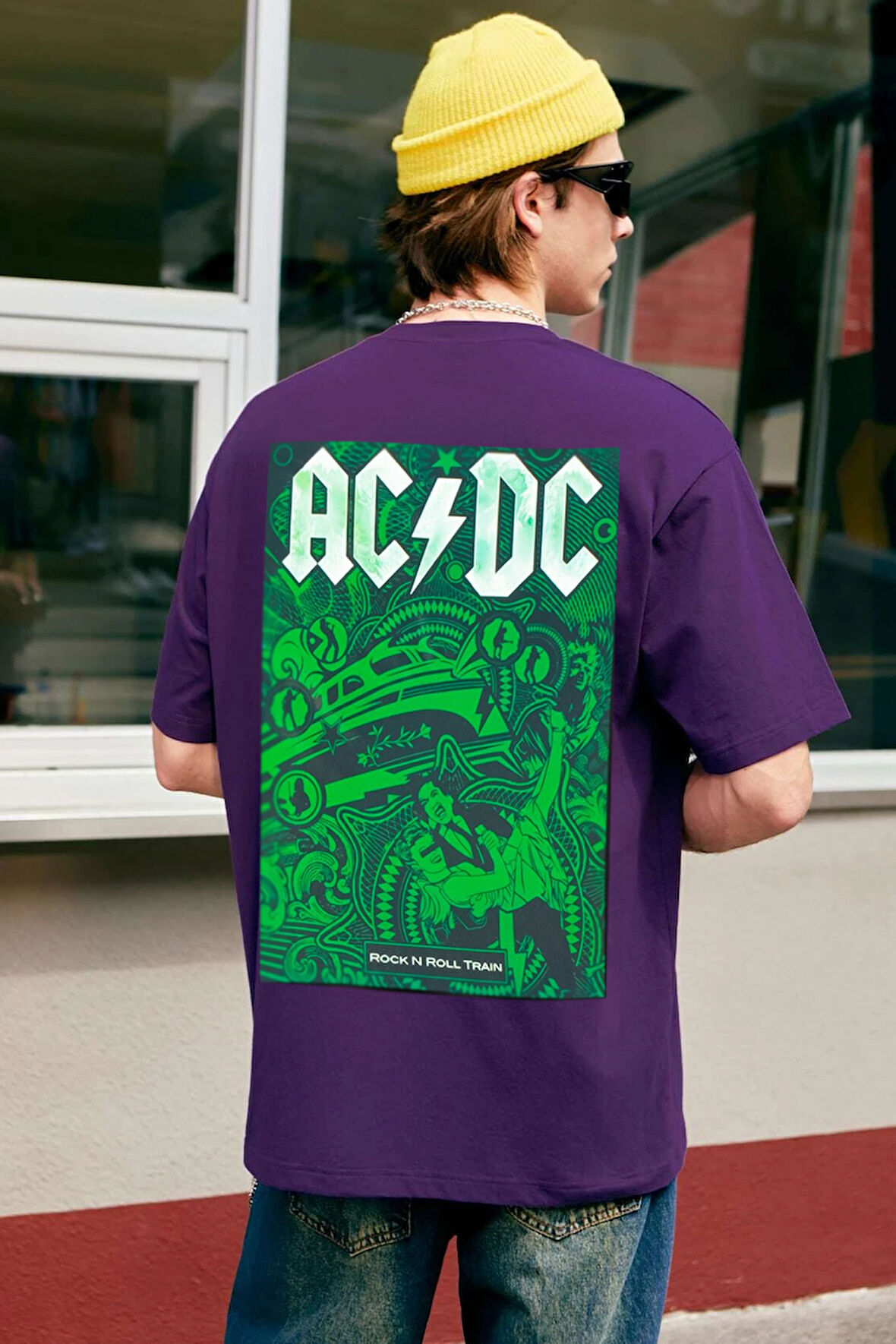 Unisex Acdc Baskılı T-shirt