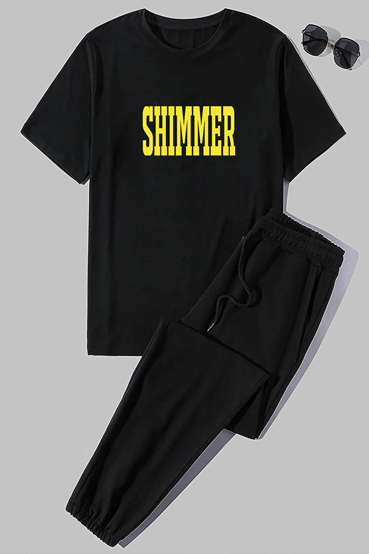 Uyguntarz Unisex Shimmer 2'li Eşofman Takımı
