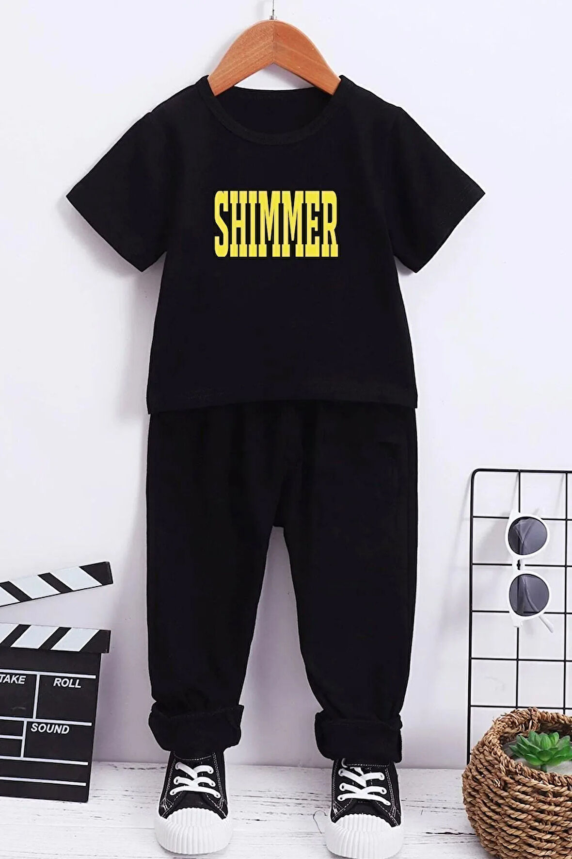 Uyguntarz Çocuk Shimmer Alt - Üst Eşofman Takımı