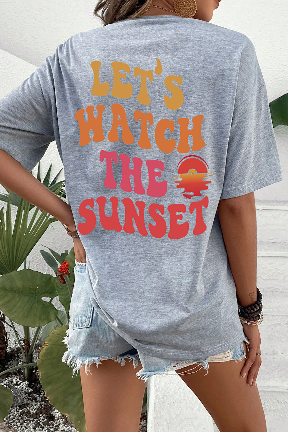 Uyguntarz Unisex Lets Watch The Sunset Tasarım Tshirt