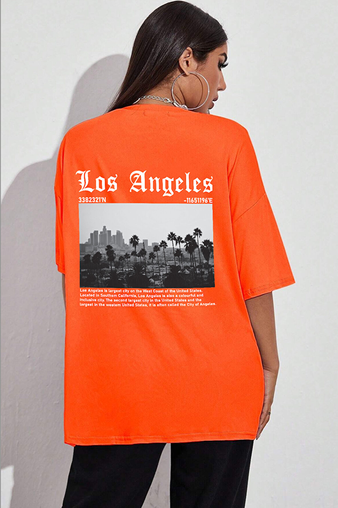 Uyguntarz Unisex Los Angles Tasarım Tshirt