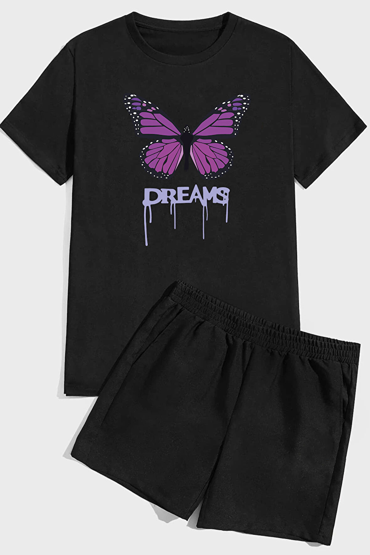 Uyguntarz Dream Butterfly Baskı Şort Takım