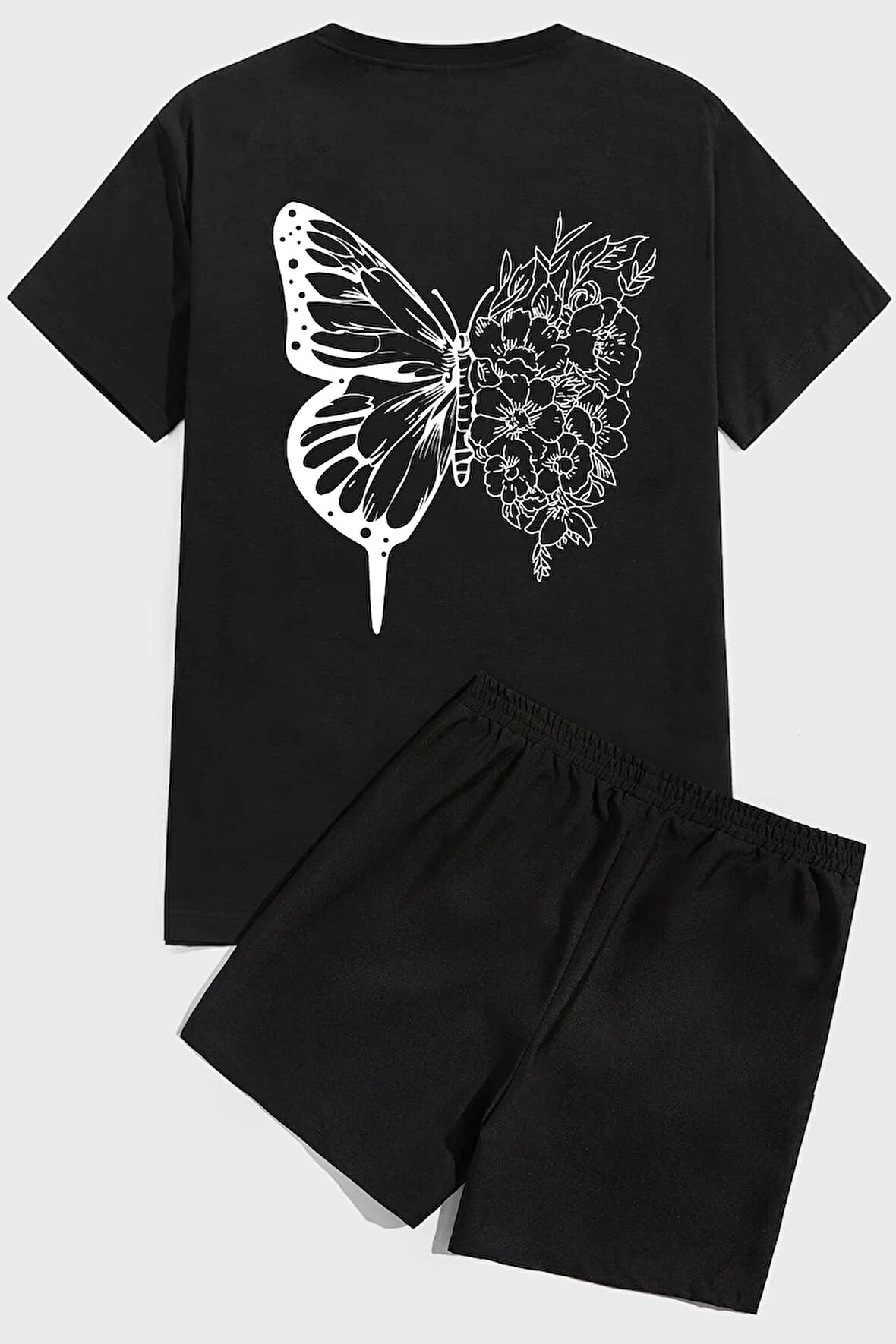 Uyguntarz Drawing Butterflies  Baskı Şort Takım