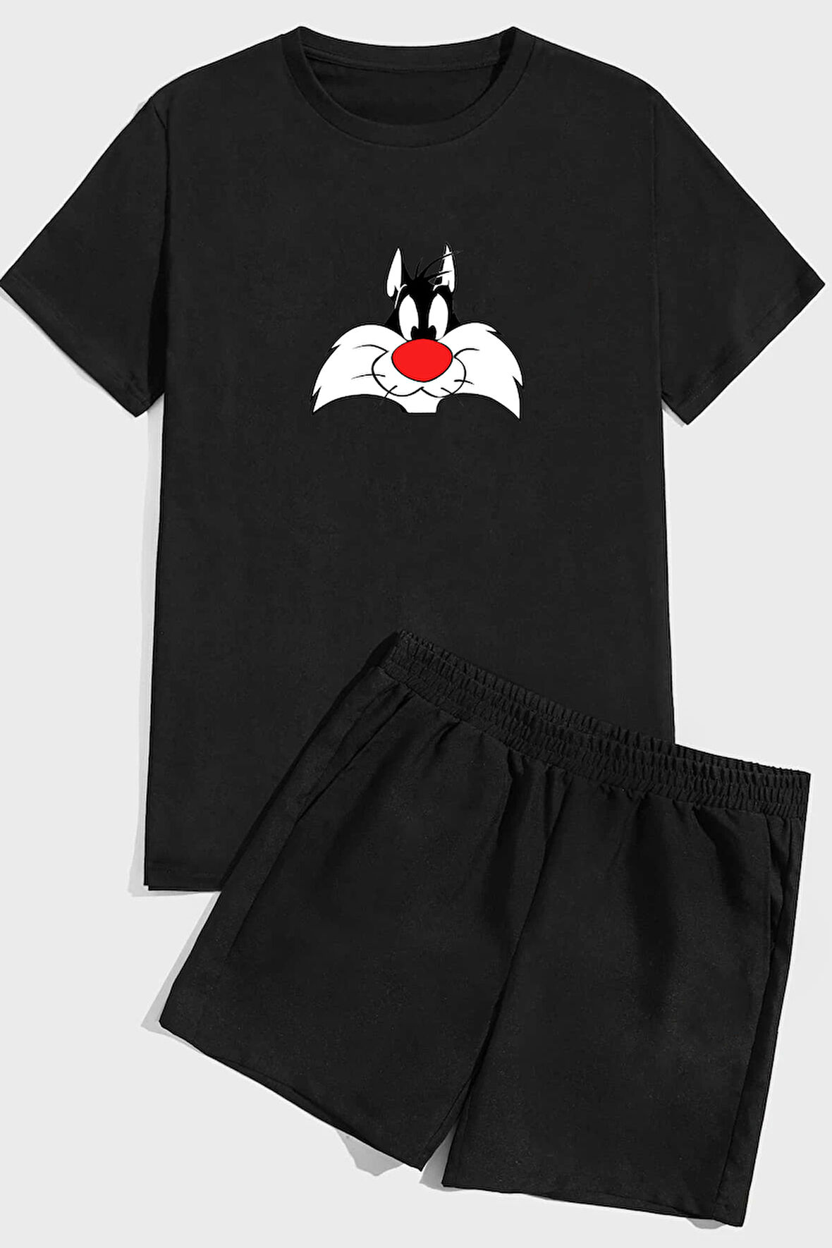 Uyguntarz Sylvester Baskı Şort Takım