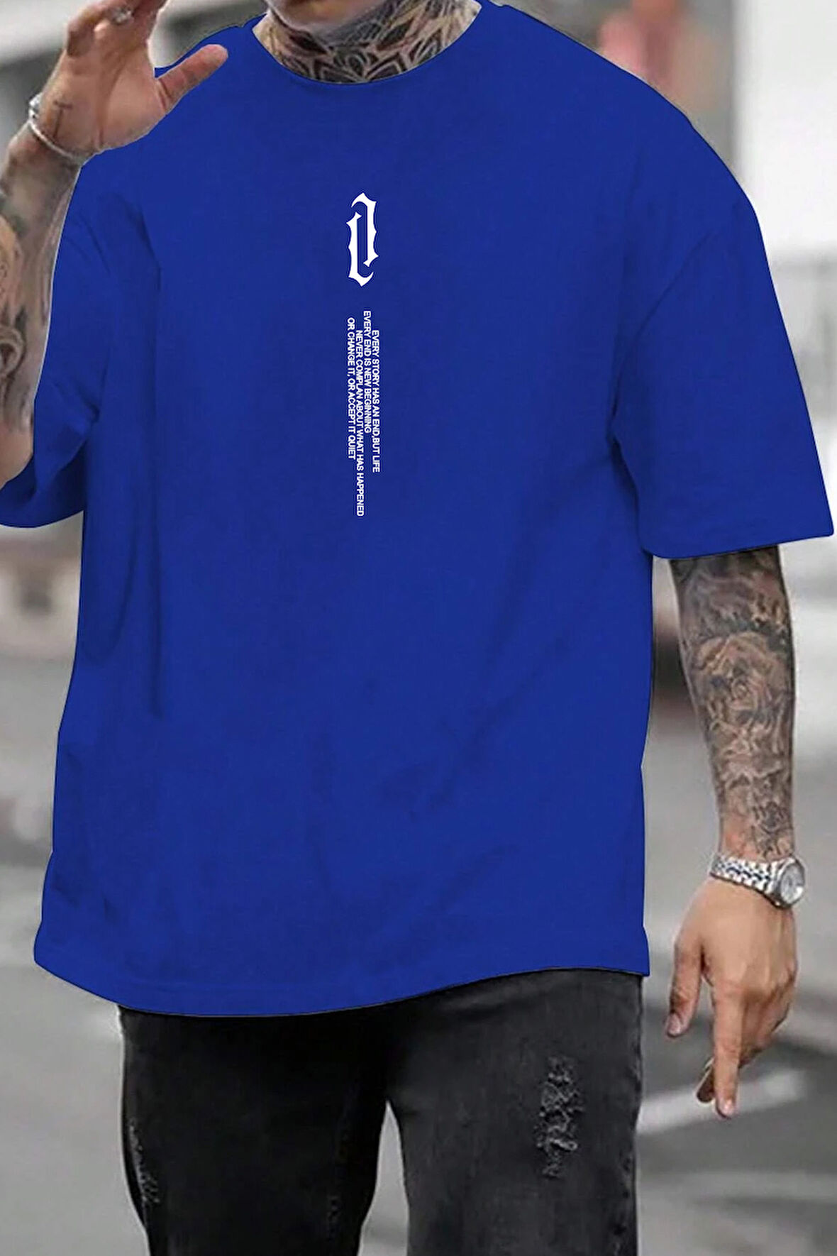 Uyguntarz Unisex Aleman Rapero Baskılı T-shirt
