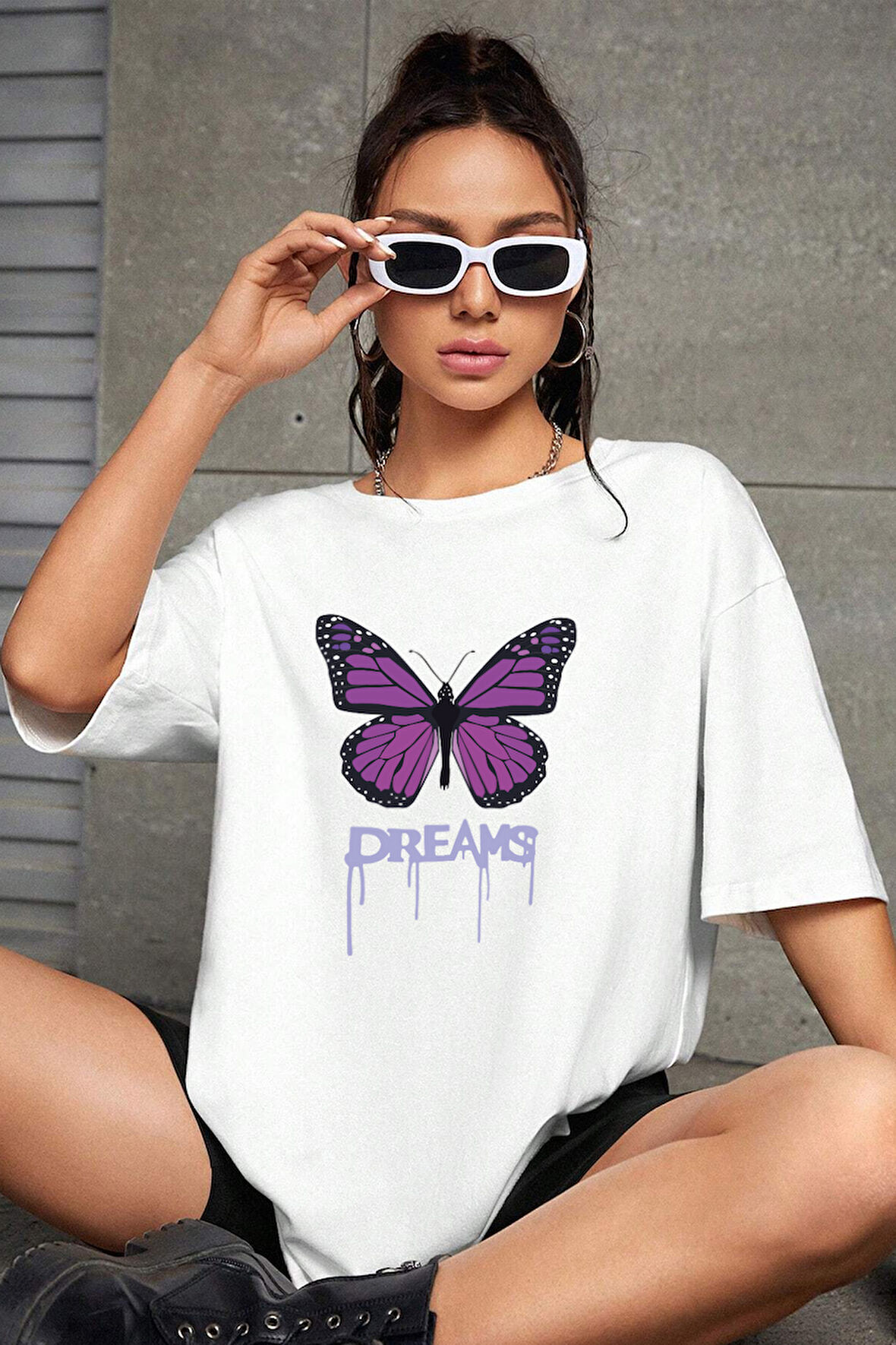 Uyguntarz Unisex Dream Butterfly Tasarım Tshirt