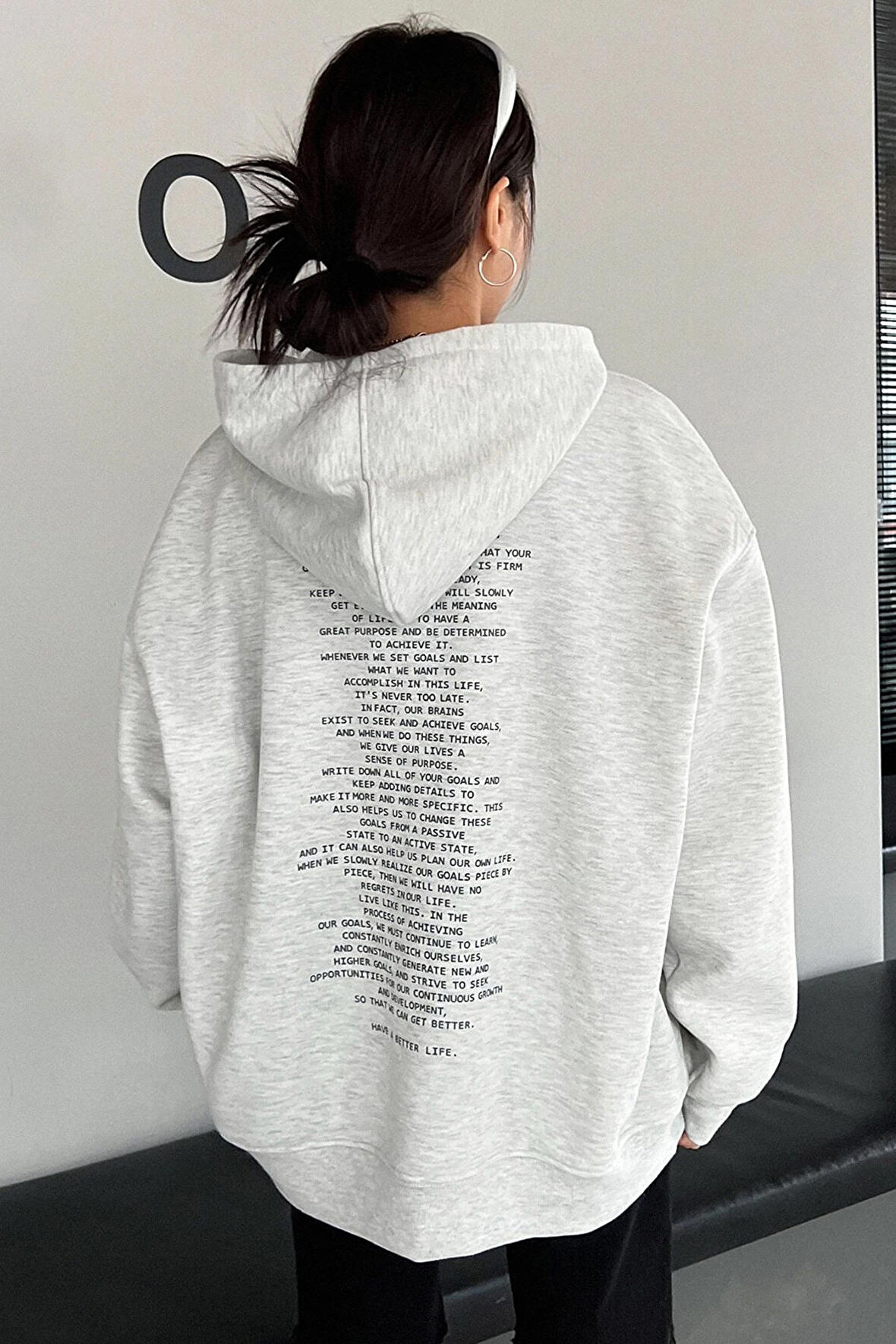 Uyguntarz Unisex Have a Better Life Baskılı Sweatshirt