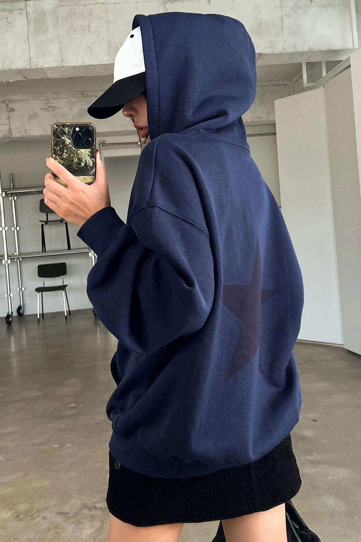 Uyguntarz Unisex Star Baskılı Sweatshirt