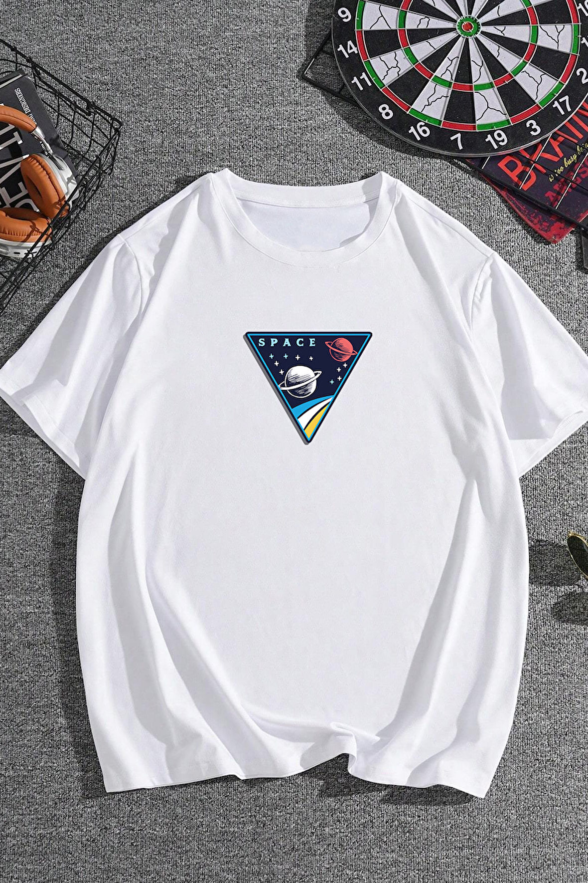 Uyguntarz Unisex Space Baskılı T-shirt