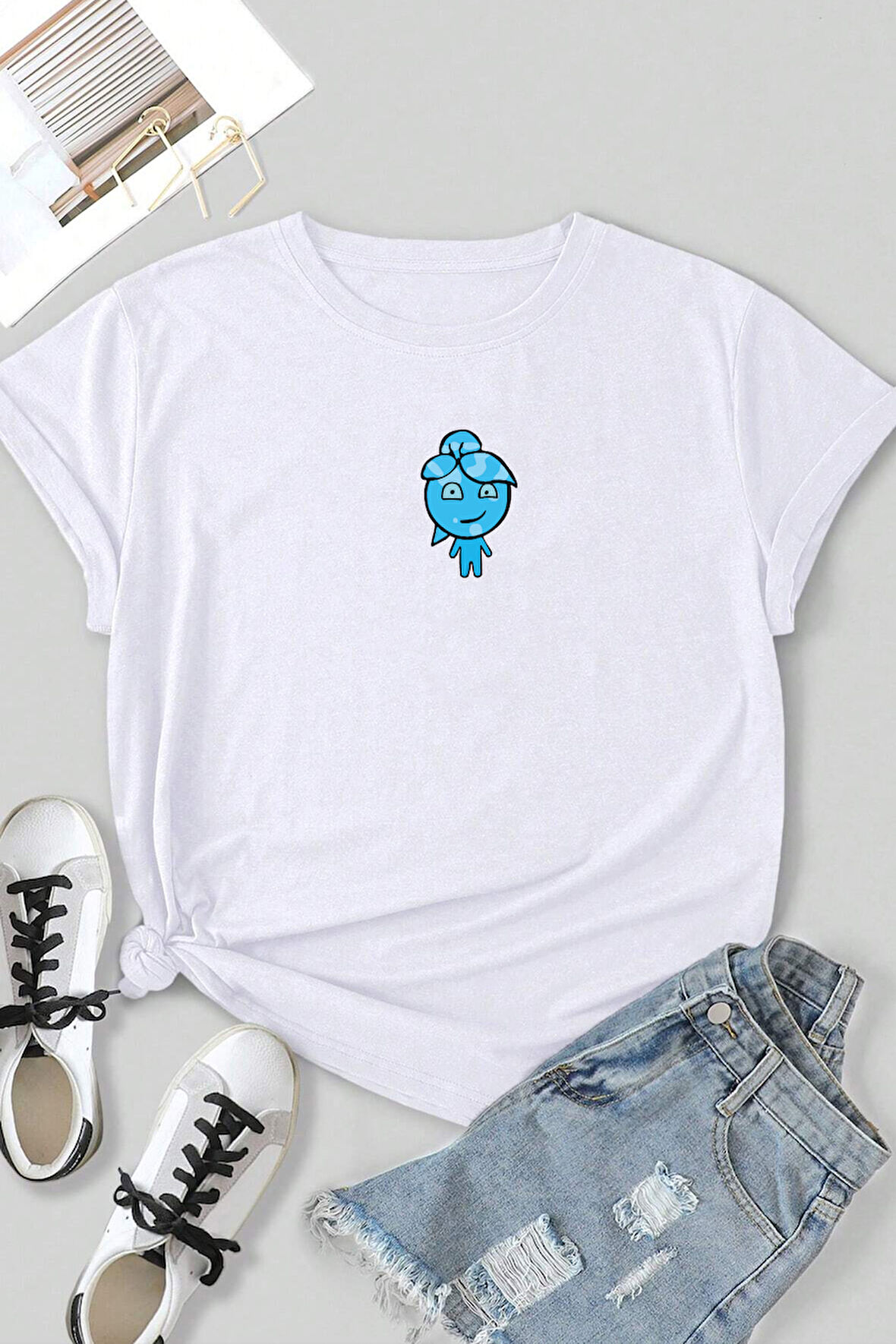 Uyguntarz Unisex Su Avatar Baskılı T-shirt