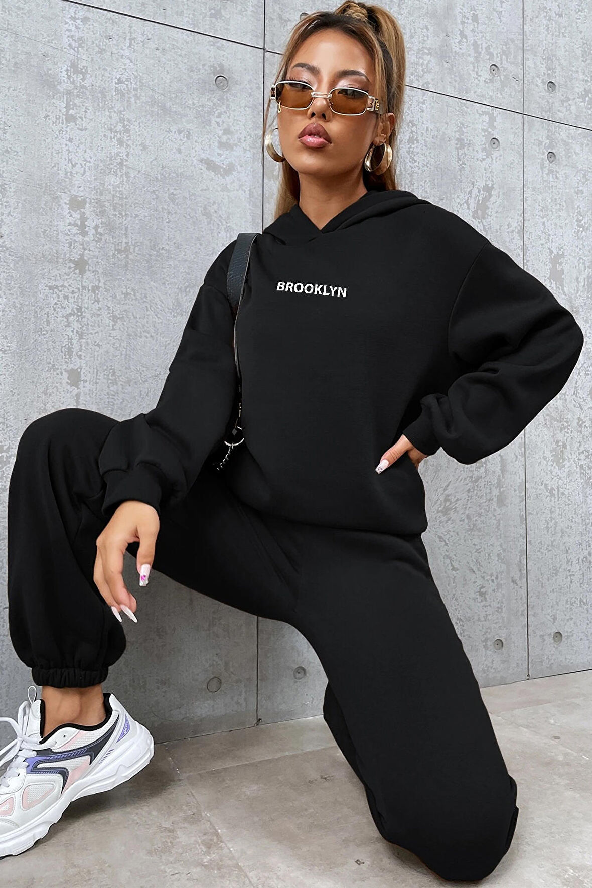 Uyguntarz Unisex Brooklyn Baskılı Eşofman Takımı