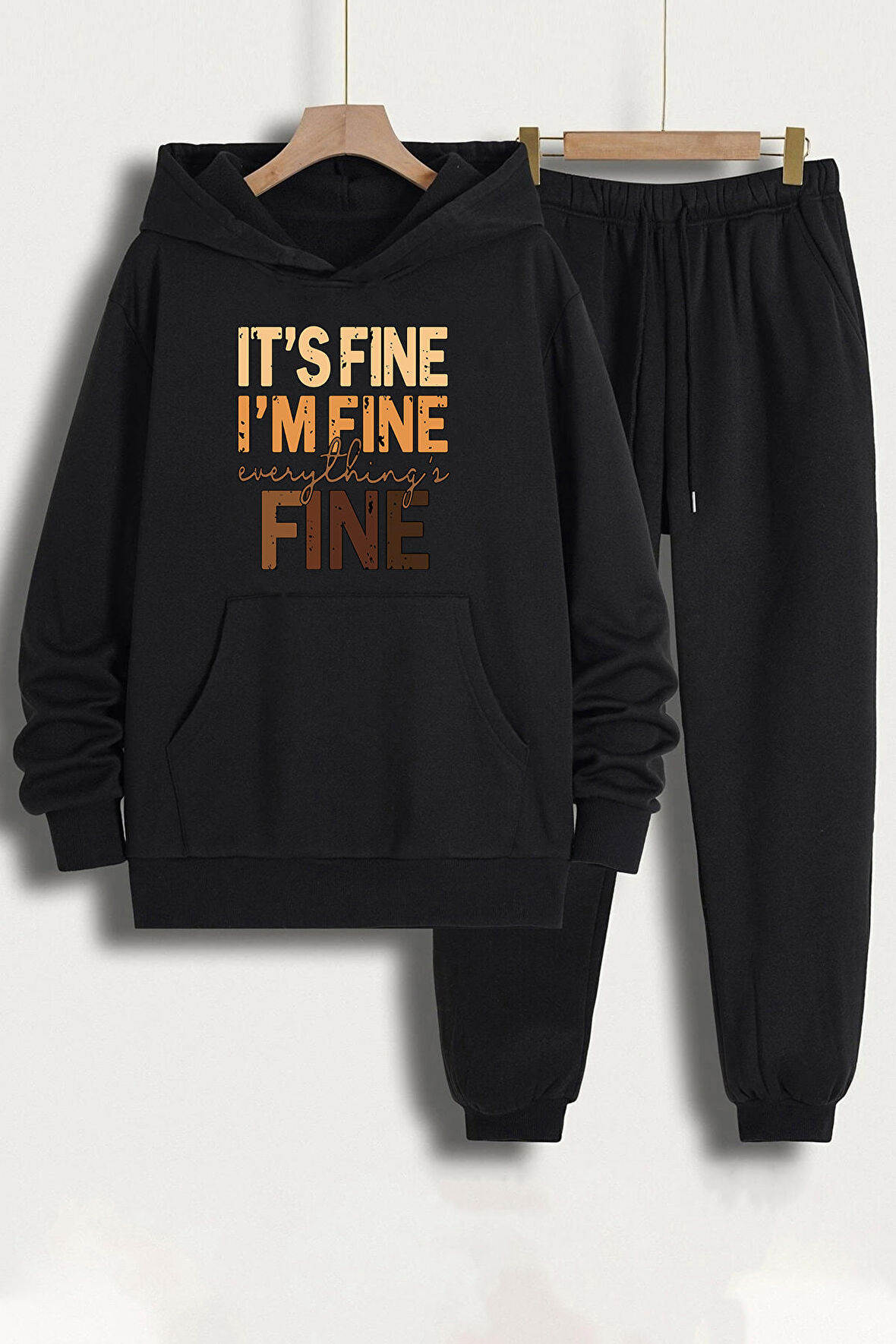 Uyguntarz Unisex Fine Baskılı Eşofman Takımı