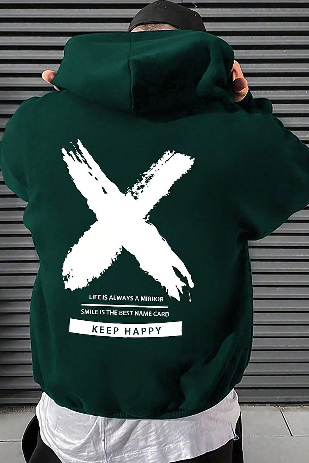 Unisex Sometimes X Baskılı Sweatshirt