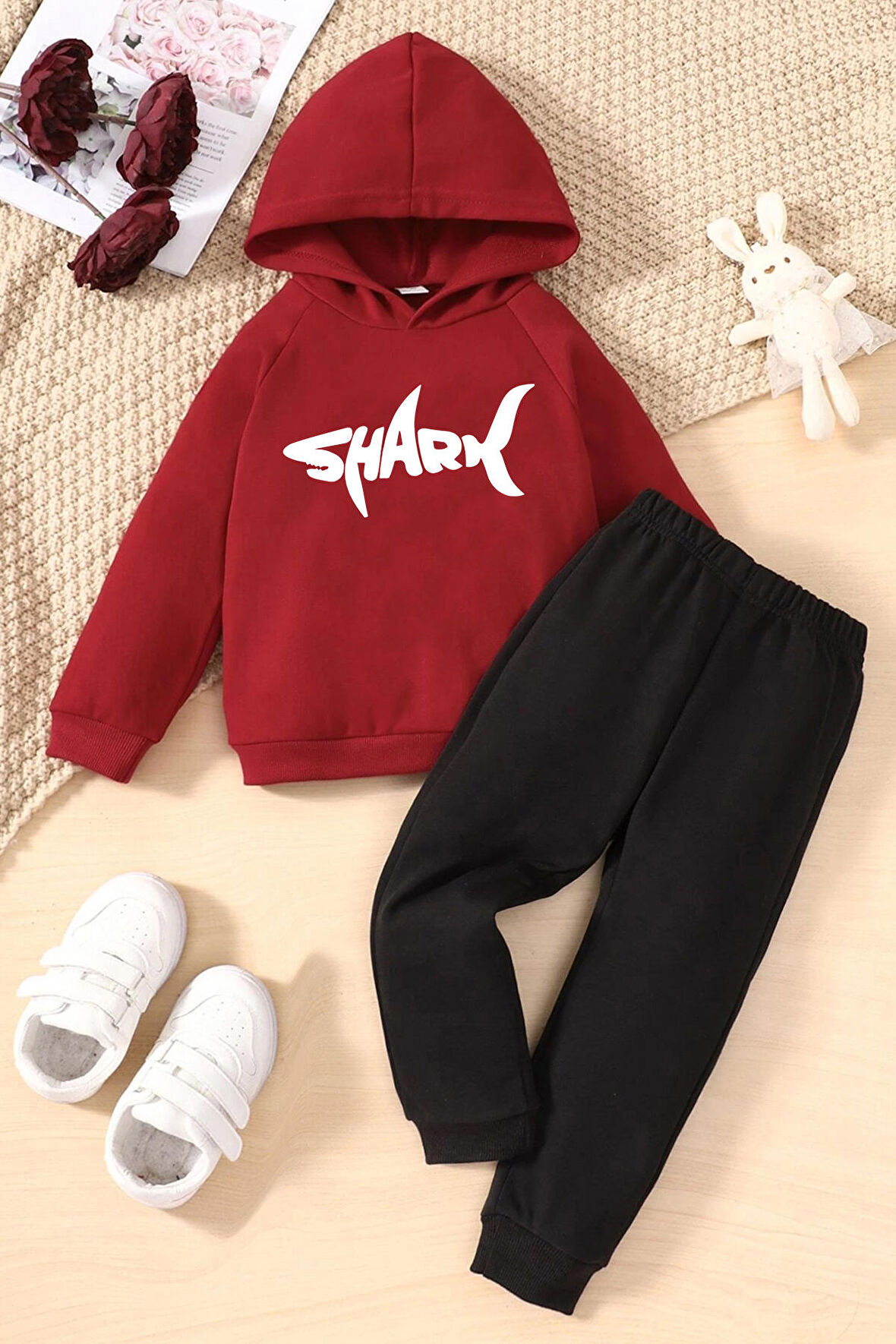 Uyguntarz Çocuk Shark Baskılı Eşofman Takımı