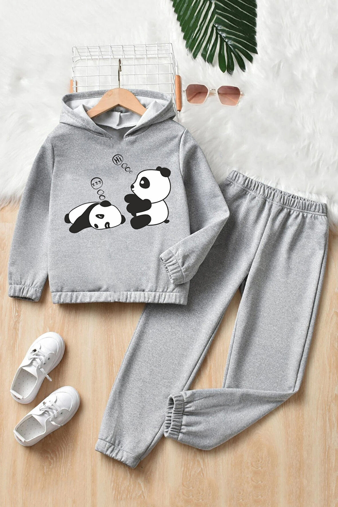 Uyguntarz Çocuk Sleep Panda Baskılı Eşofman Takımı