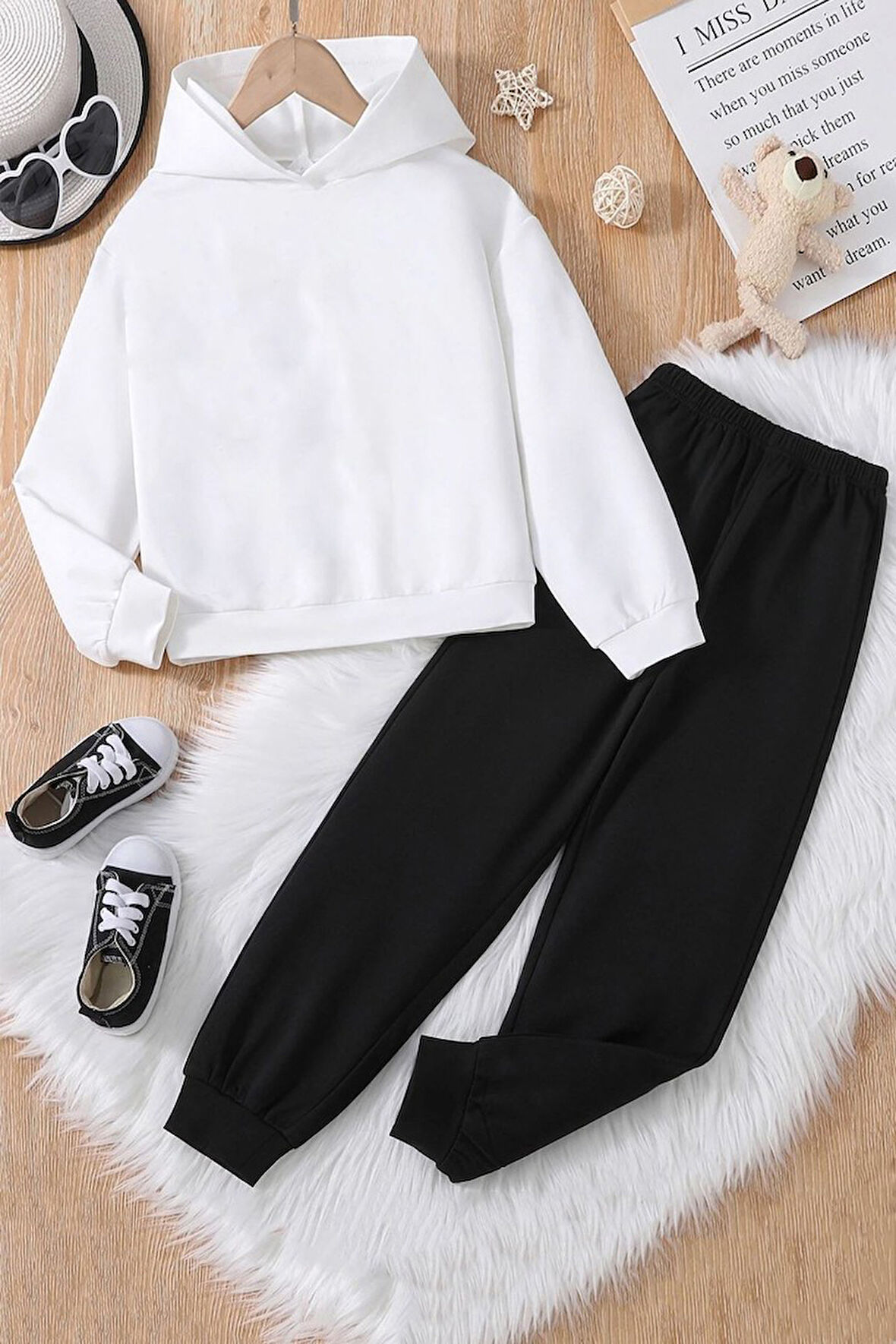 Uyguntarz Çocuk Pamuklu Esnek ve Rahat Eşofman Takımı