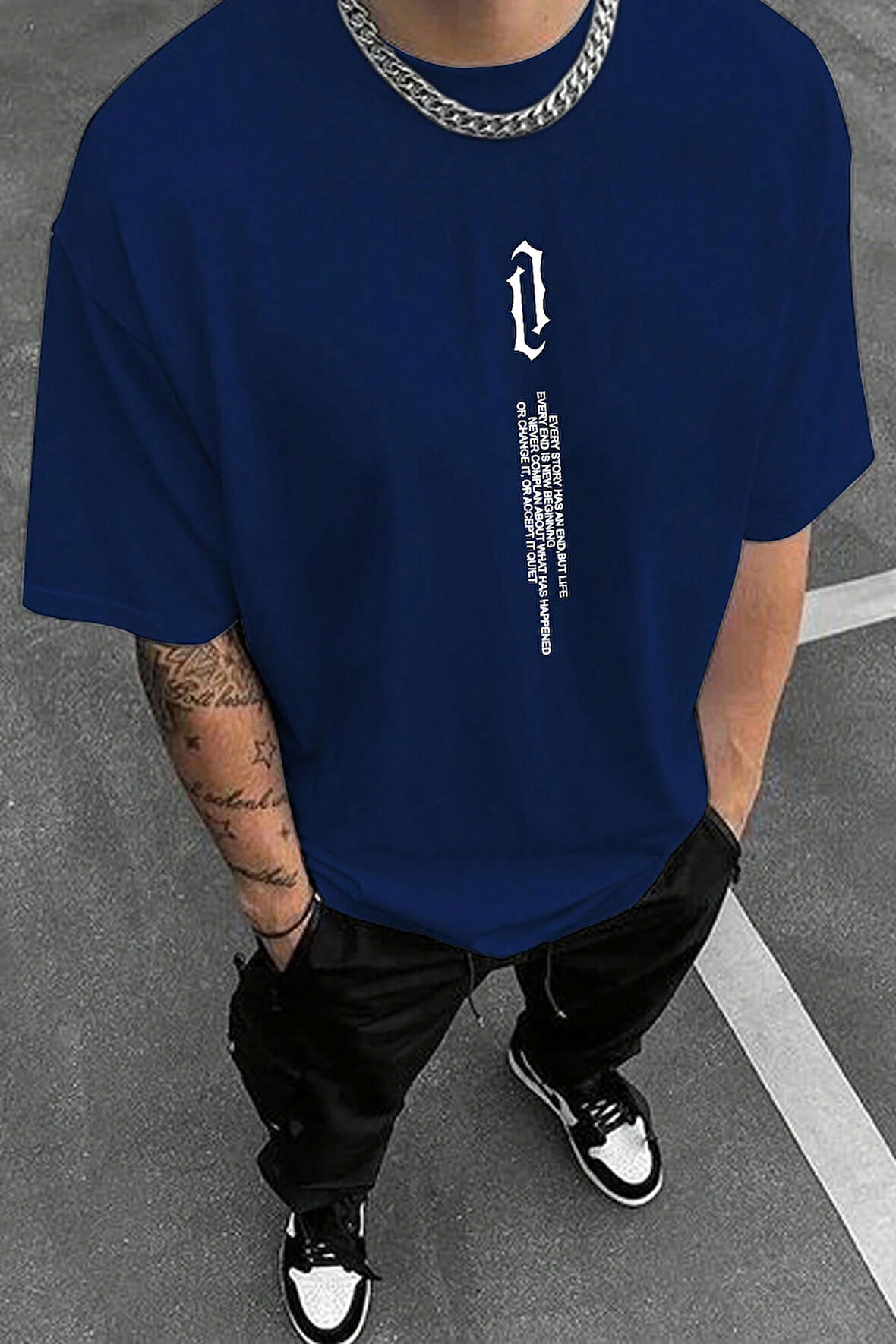 Uyguntarz Unisex Aleman Rapero Baskılı T-shirt