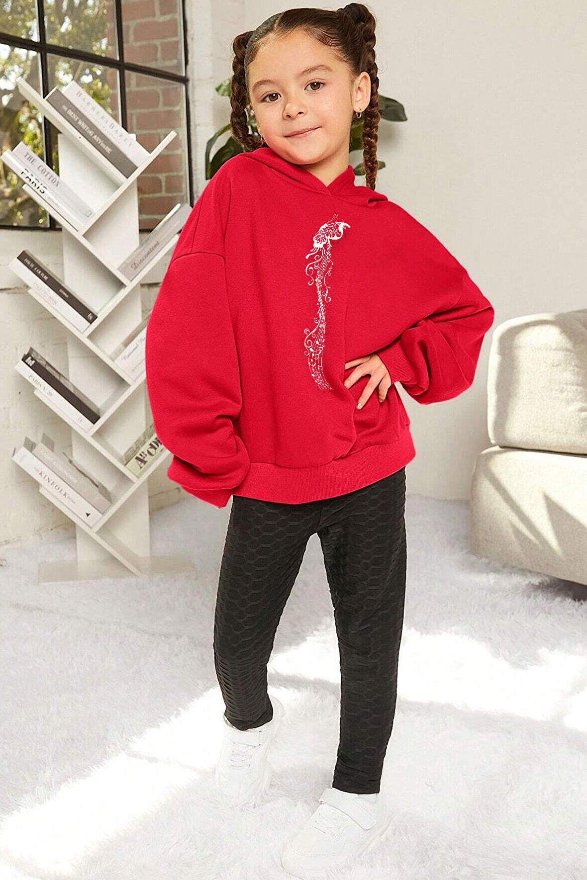 Uyguntarz Çocuk Song Butterflies Baskılı Sweatshirt