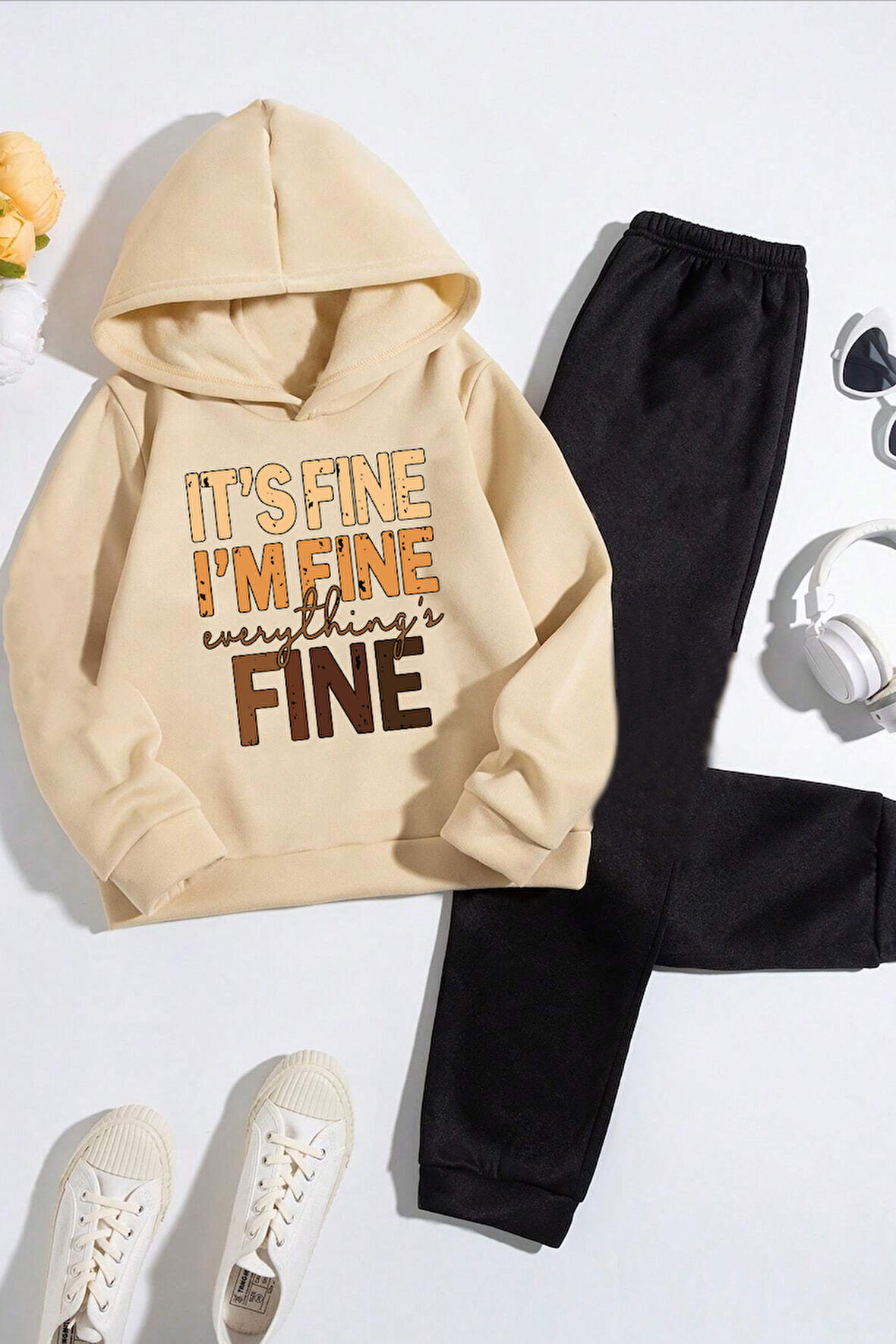 Uyguntarz Çocuk Fine Baskılı Eşofman Takımı