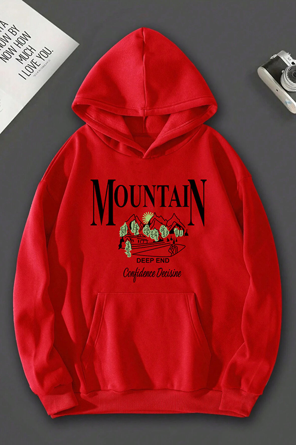 Uyguntarz Unisex Montain Baskılı Sweatshirt